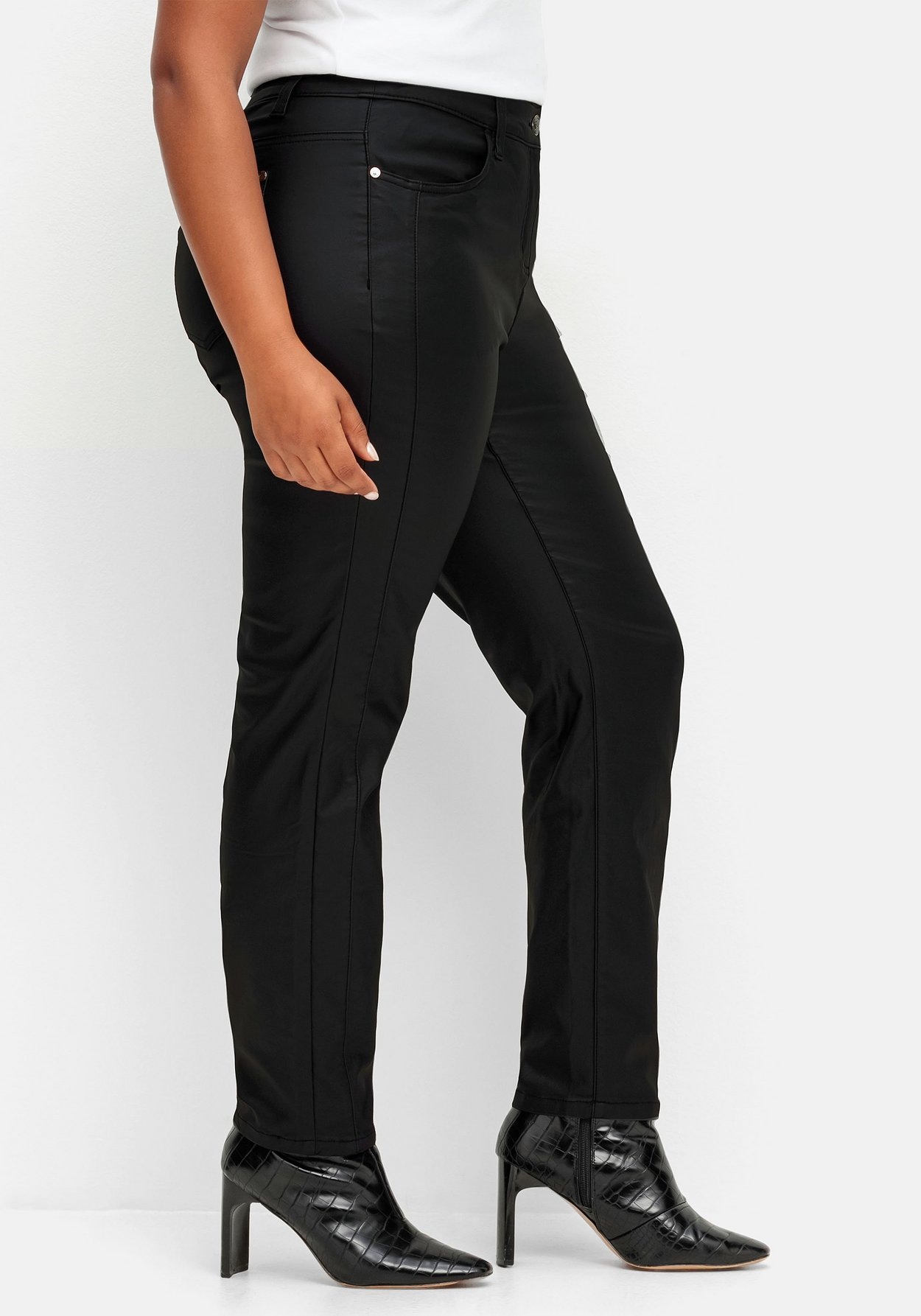 Sheego Stretch-Hose »Thermohose mit Beschichtung, Innenseite weich angeraut«