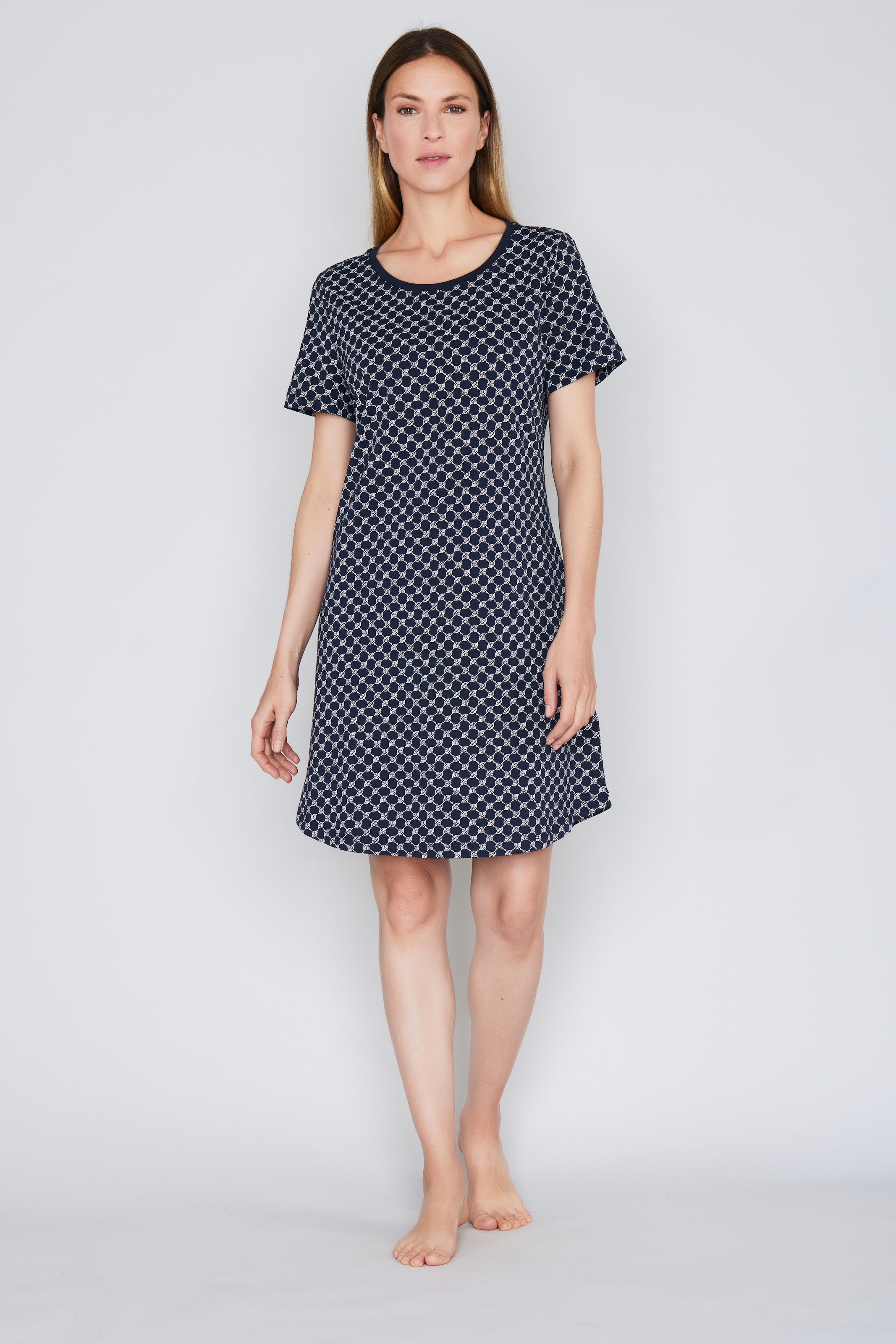 JOOP! Nachthemd »Cosy« Ohne Taschen mit Cornflower-Alloverprint