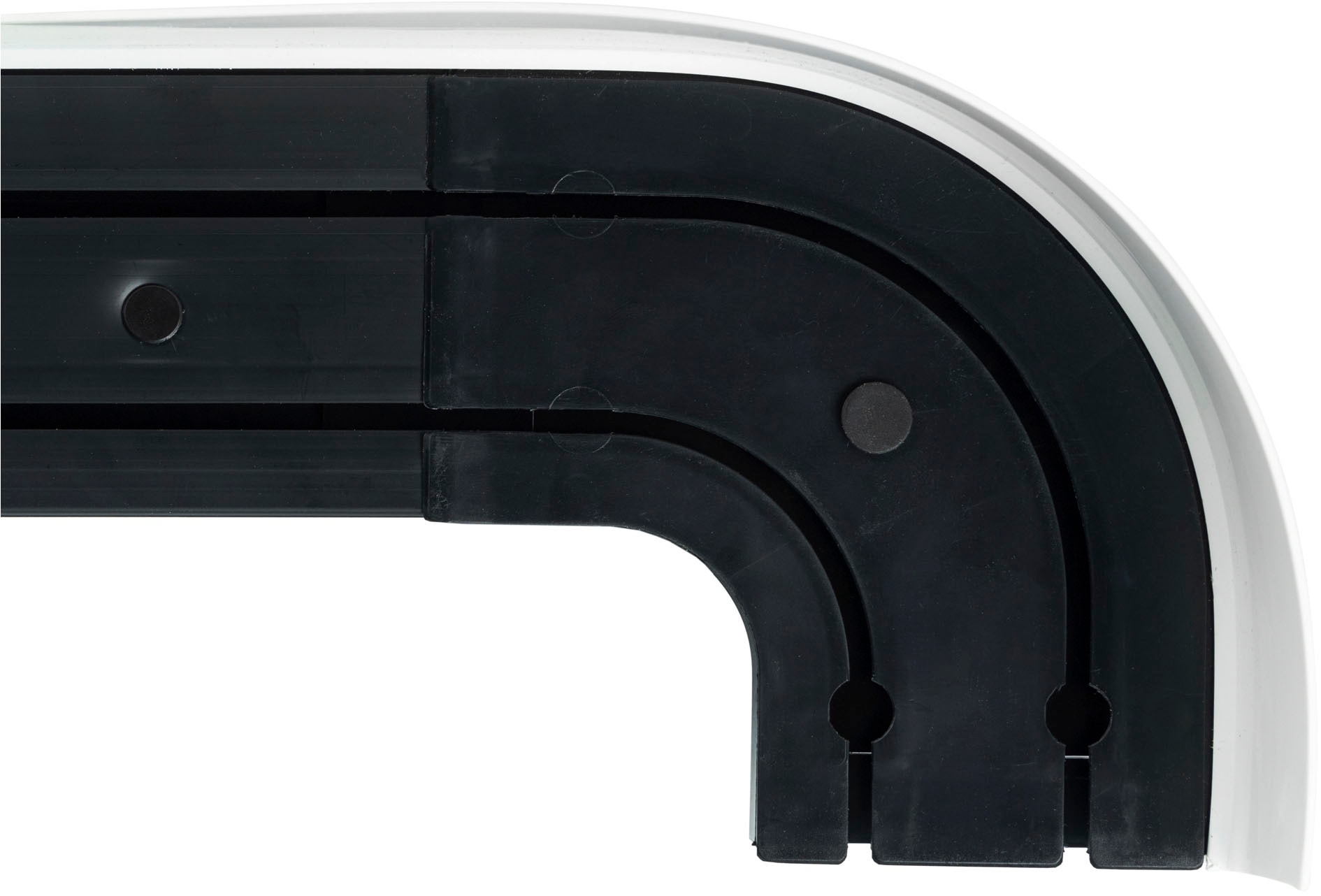 SN DECO GROUP Gardinenschiene »SH2«, 2 läufig-läufig, Fixmaß, mit Blende 5 cm