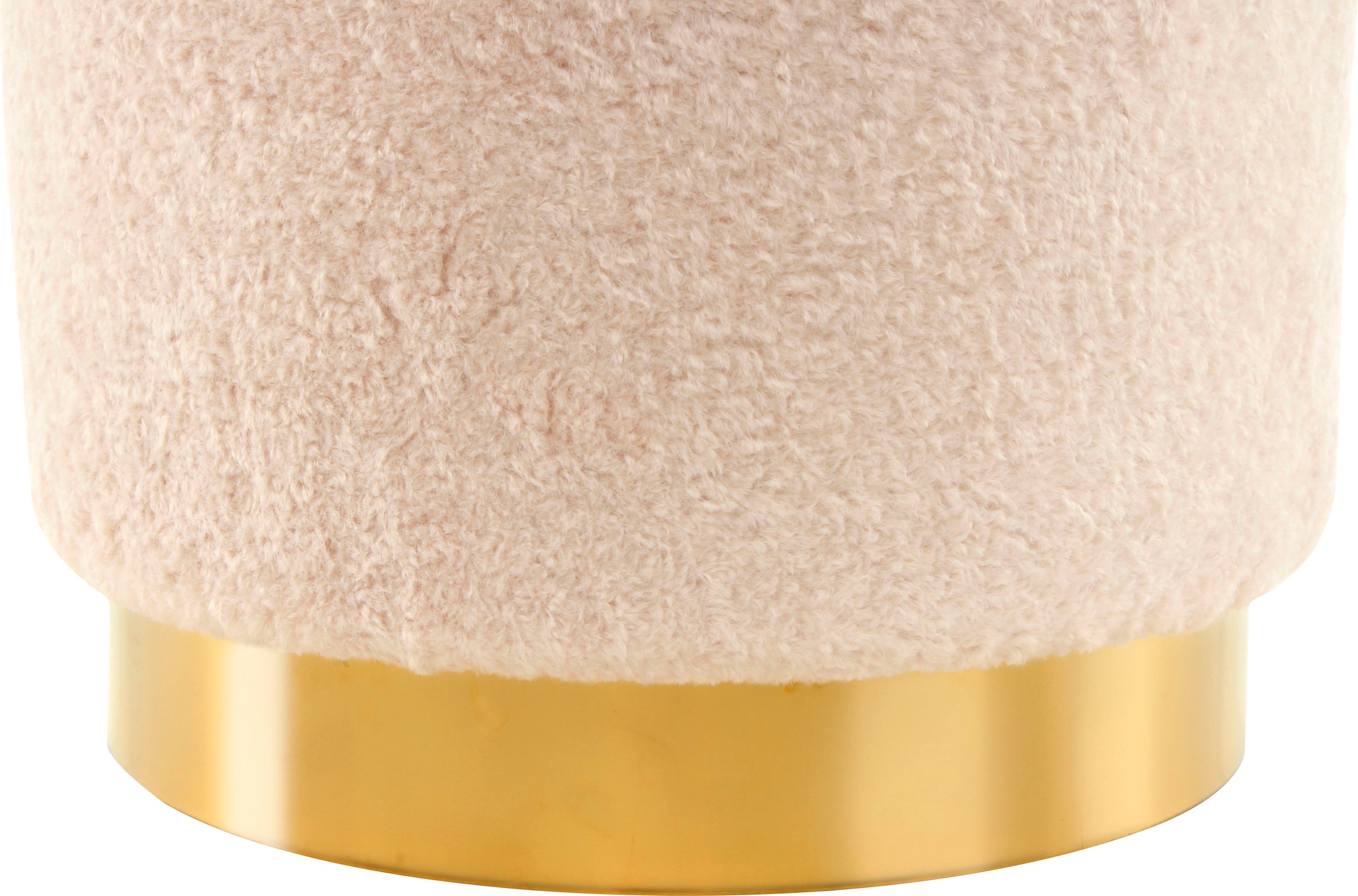 Kayoom Sitzhocker »Hocker Gipsy 425, stilvoller Sitzhocker,runde Form, stilvolles Design« 1 Stk. tlg. facettenreich, platzsparend, vielfältig einsetzbar, weiche Polsterung