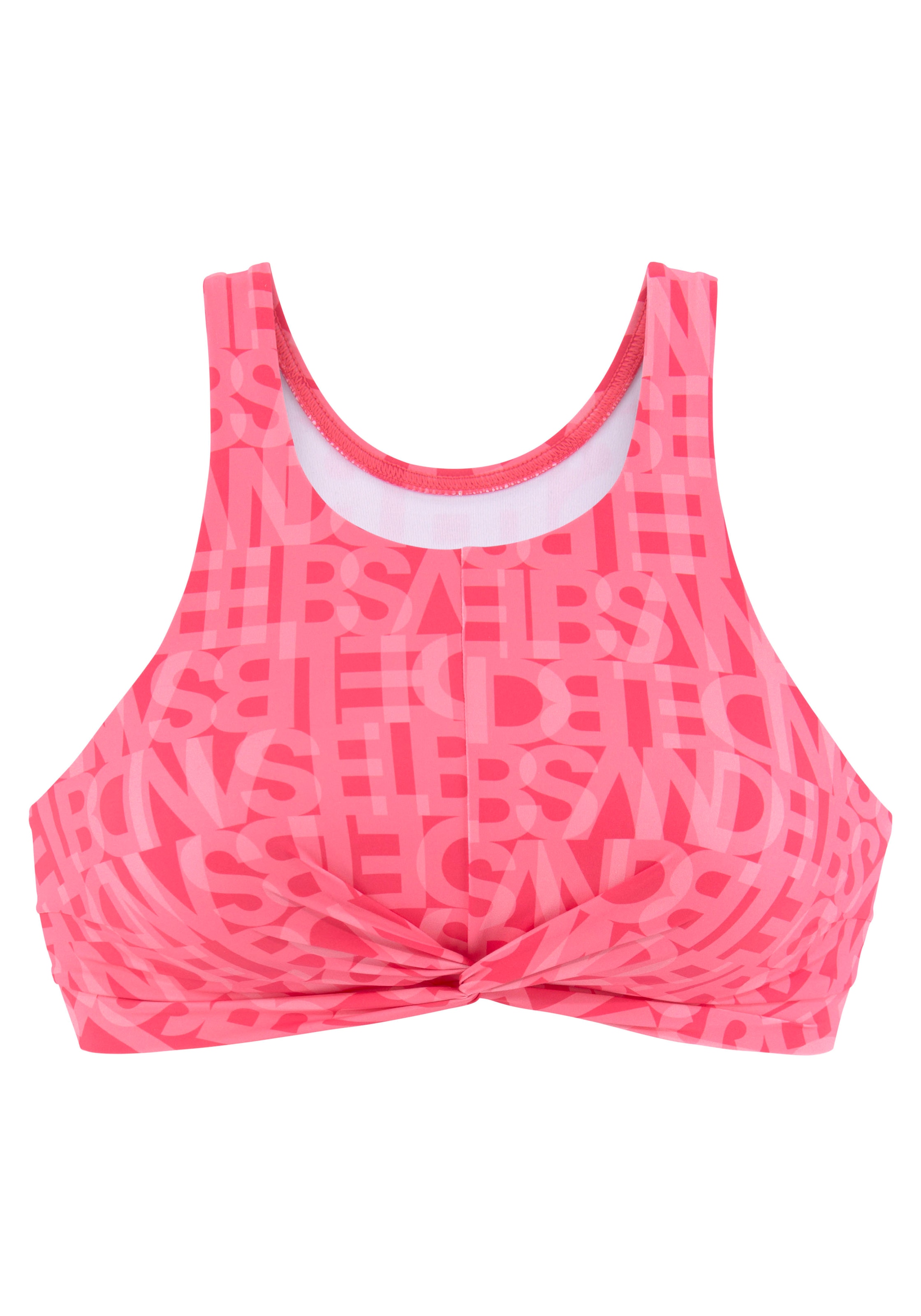 Elbsand Crop-Bikini-Top »Letra«, mit tollem Wording