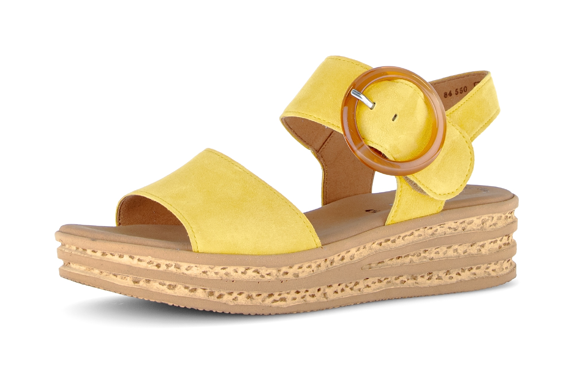 Gabor Keilsandalette  , Riemchensandale, Sommerschuh mit modischer Zierschnalle