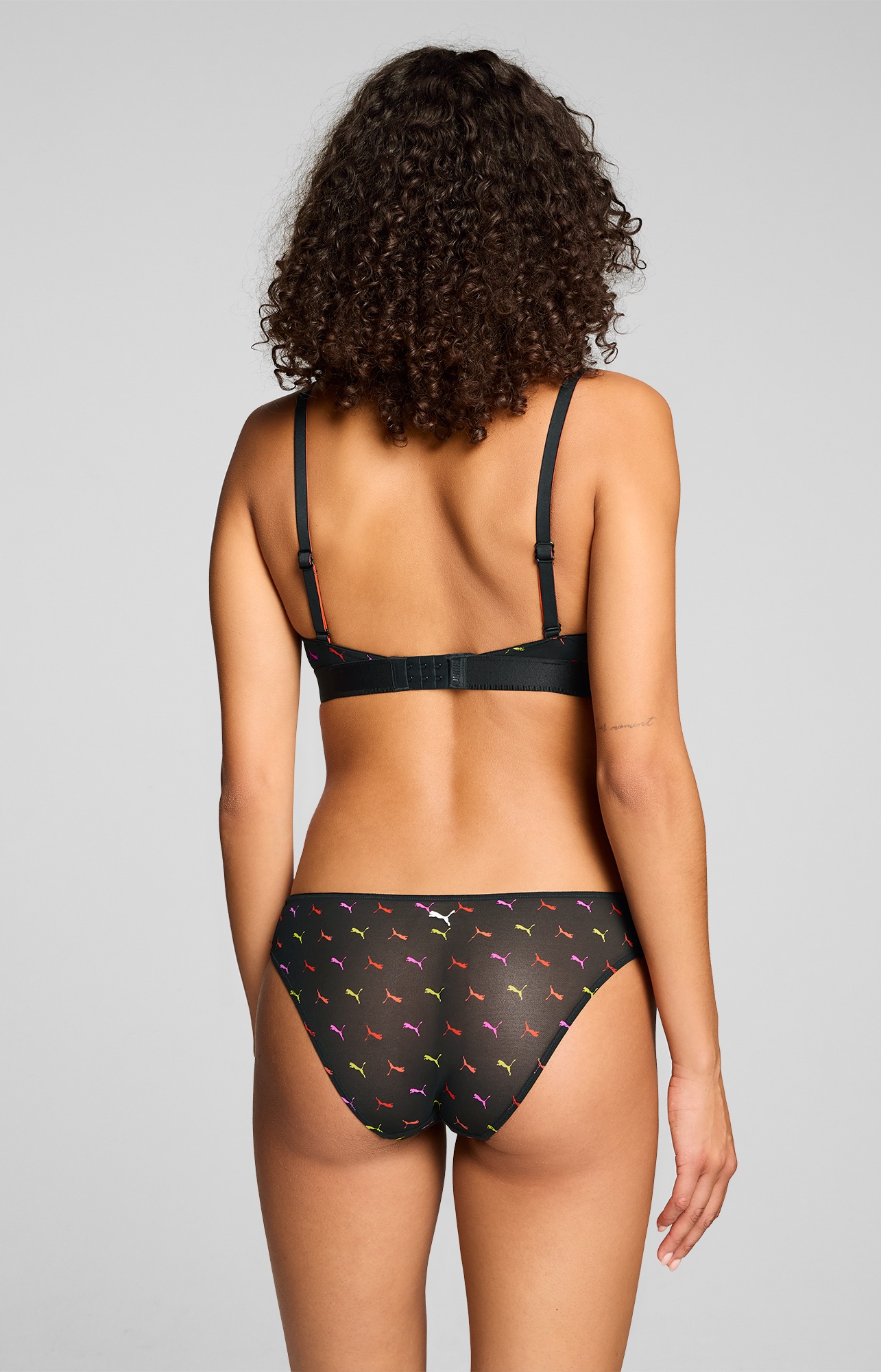 PUMA Slip »PUMA WOMEN PRINTED MESH BRIEFS« 2er Pack,  mit buntem allover Print, mit Mesh-Details