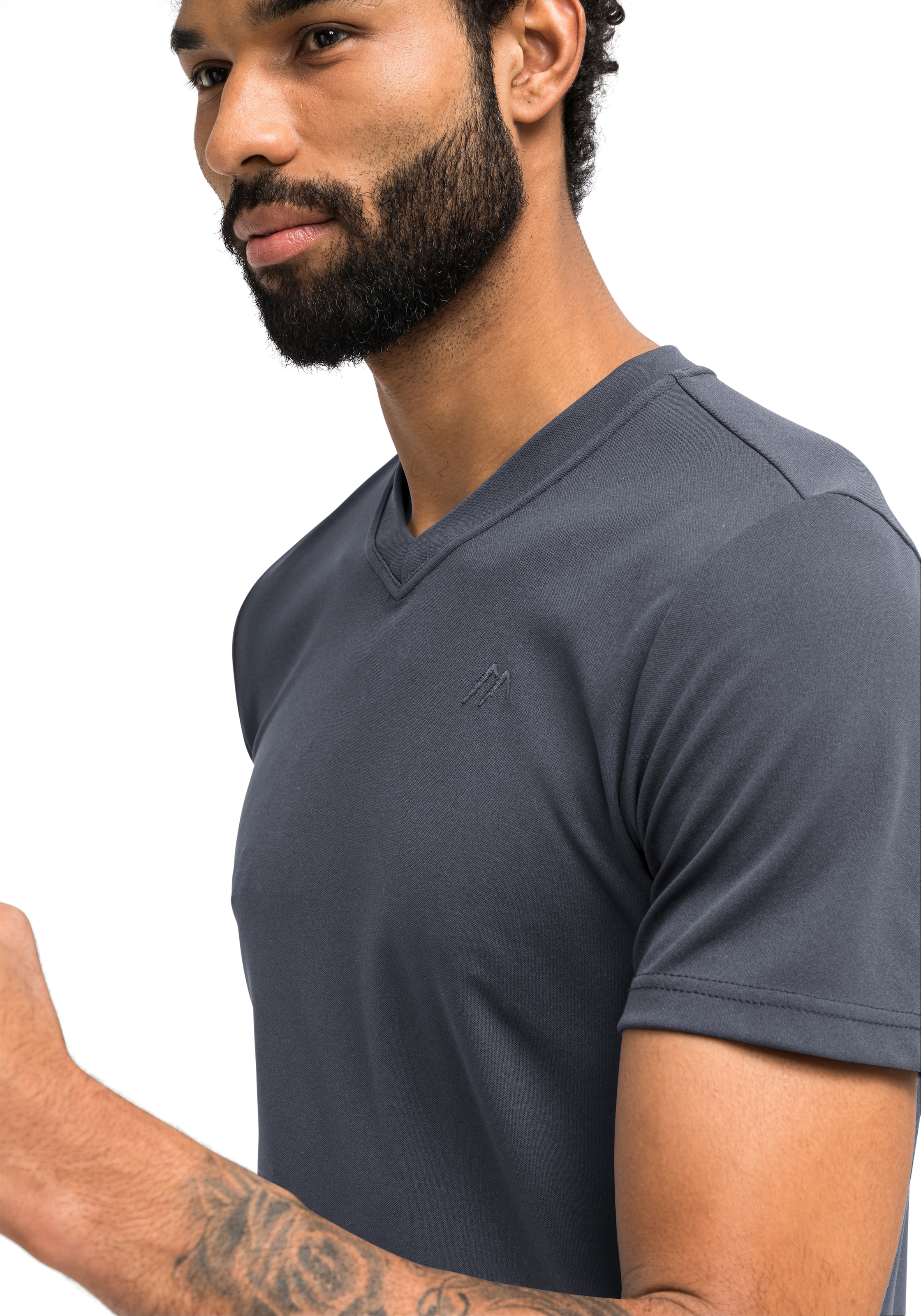 Sports Funktionsshirt Kurzarmshirt für und Maier Herren »Wali«, Freizeit Wandern T-Shirt, bei