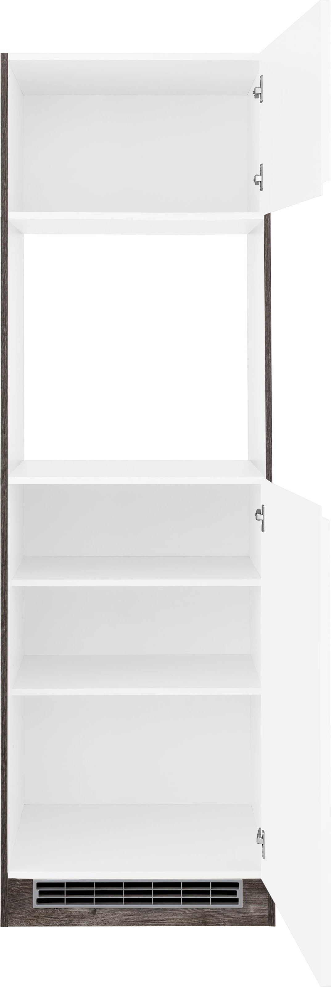 HELD MÖBEL Backofenumbauschrank »Virginia«, 200 cm hoch, 60 cm breit, Nische für Ofen B/H/T: 56/59/55 cm, 2 Türen