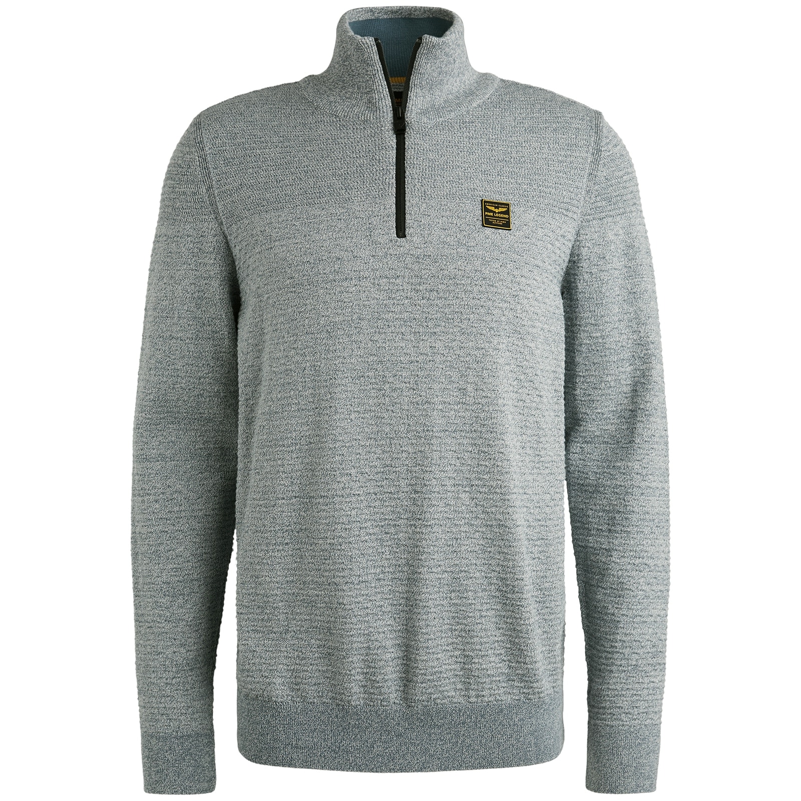 PME LEGEND Troyer mit Struktur-Muster und Logo-Badge