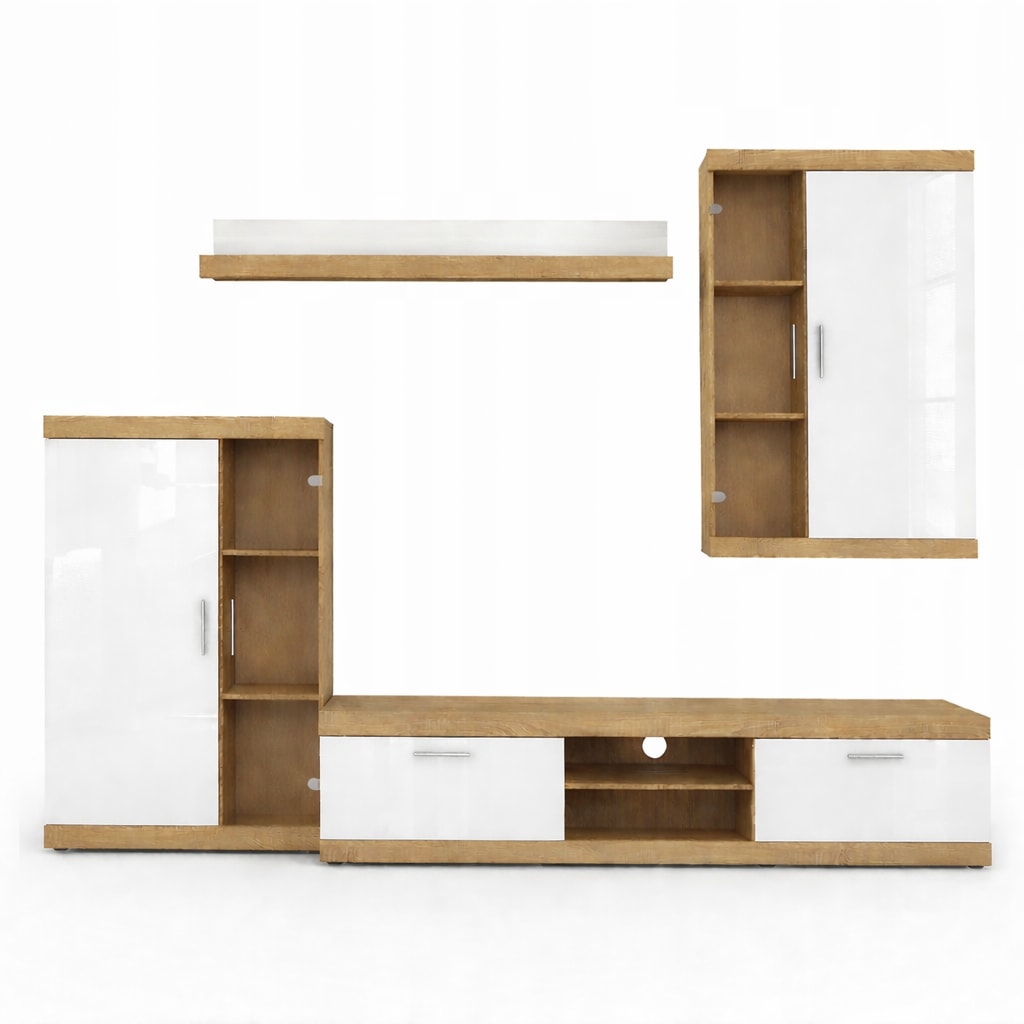 OTTO home Wohnwand »Cleo 2, Anbauwand, Wohnkombination, Wohnzimmer-Set« 4 Stk. tlg.