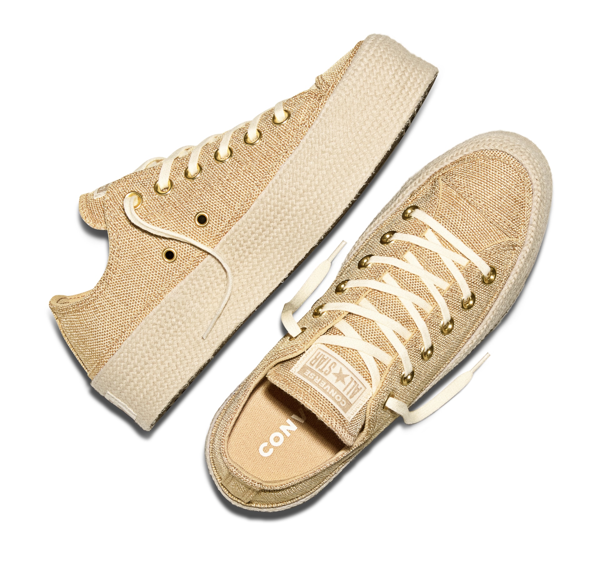 Converse Sneaker »CHUCK TAYLOR ALL STAR LIFT ESPADRILLE«  sportlicher Stil, mit profiliertem Laufsohlenprofil, mit Schnürung