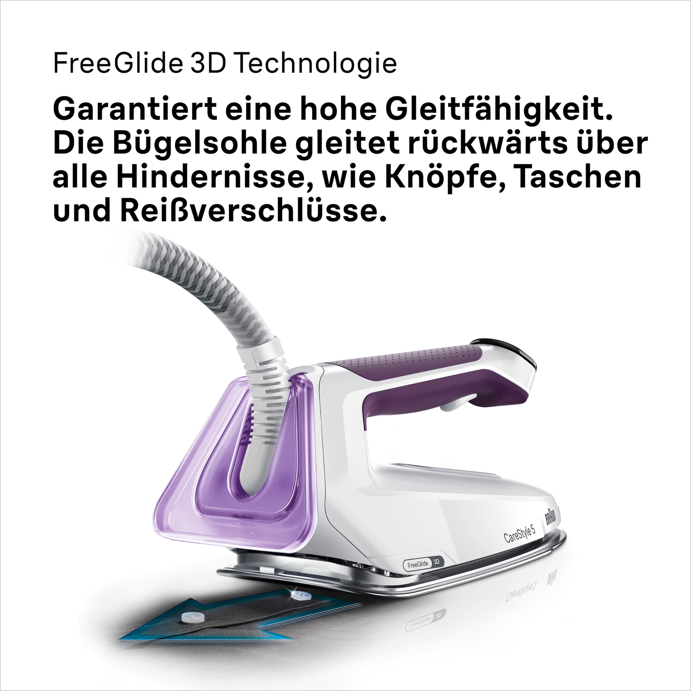 Braun Dampfbügelstation »CareStyle 5 IS 5247 VI«, weiß/violett