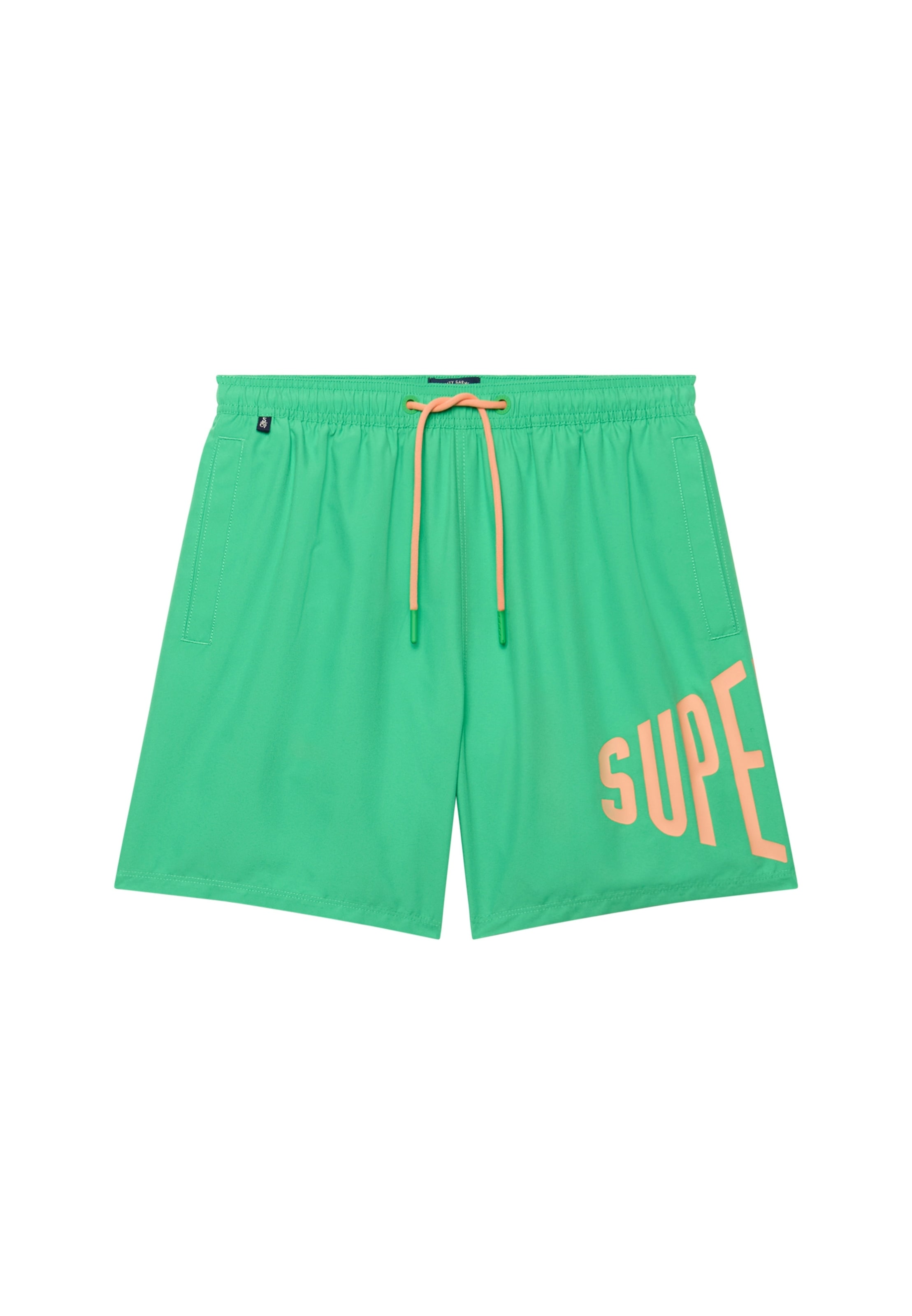 Superdry Badeshorts »PRINTED LOGO 16 SWIM SHORT« modische Passform, unifarbenes Design, aus Polyester, pflegeleicht