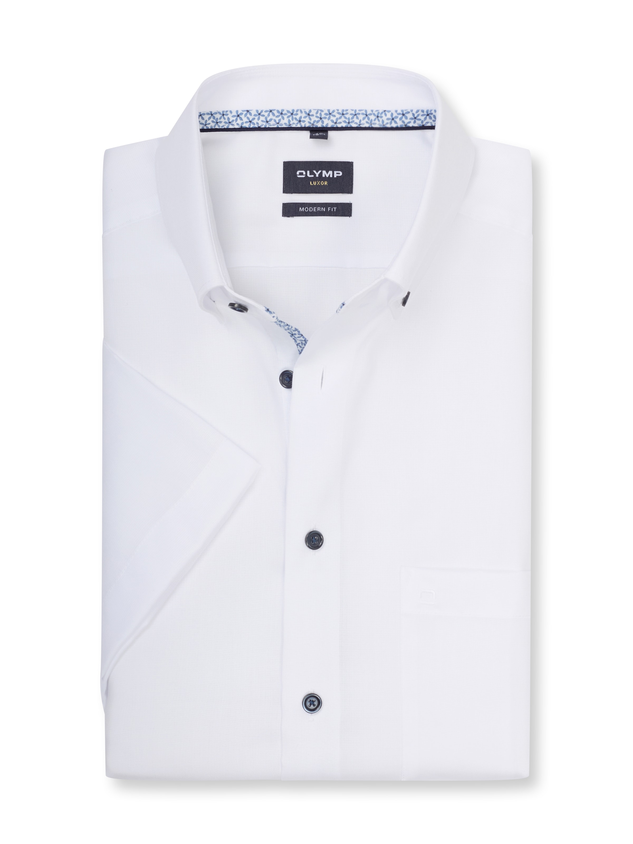 OLYMP Kurzarmhemd »Luxor« Businesshemd, modern fit, Button-down-Kragen