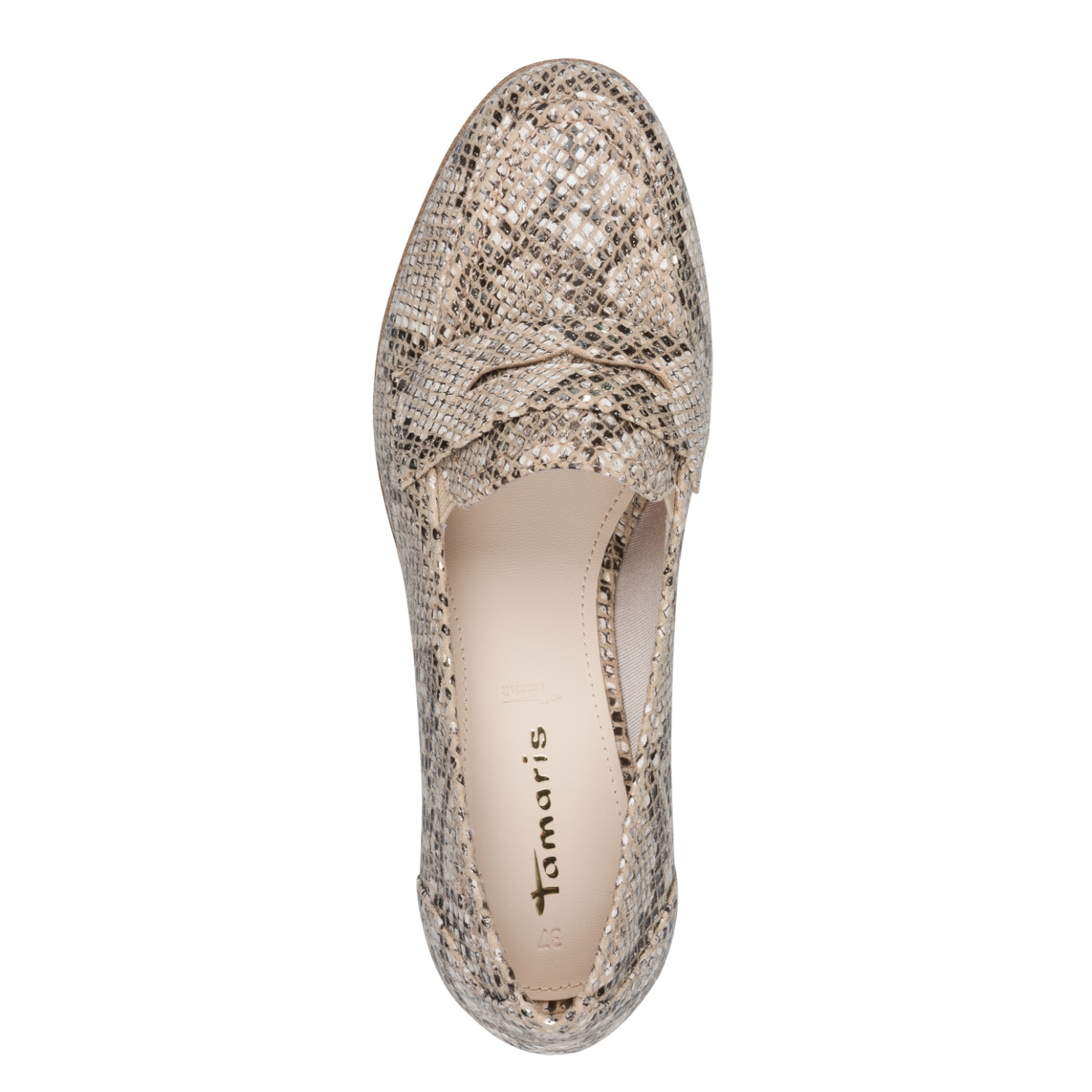 Tamaris Slipper  Blockabsatz, Schlupfschuh, Businessschuh im angesagten Animal-Look