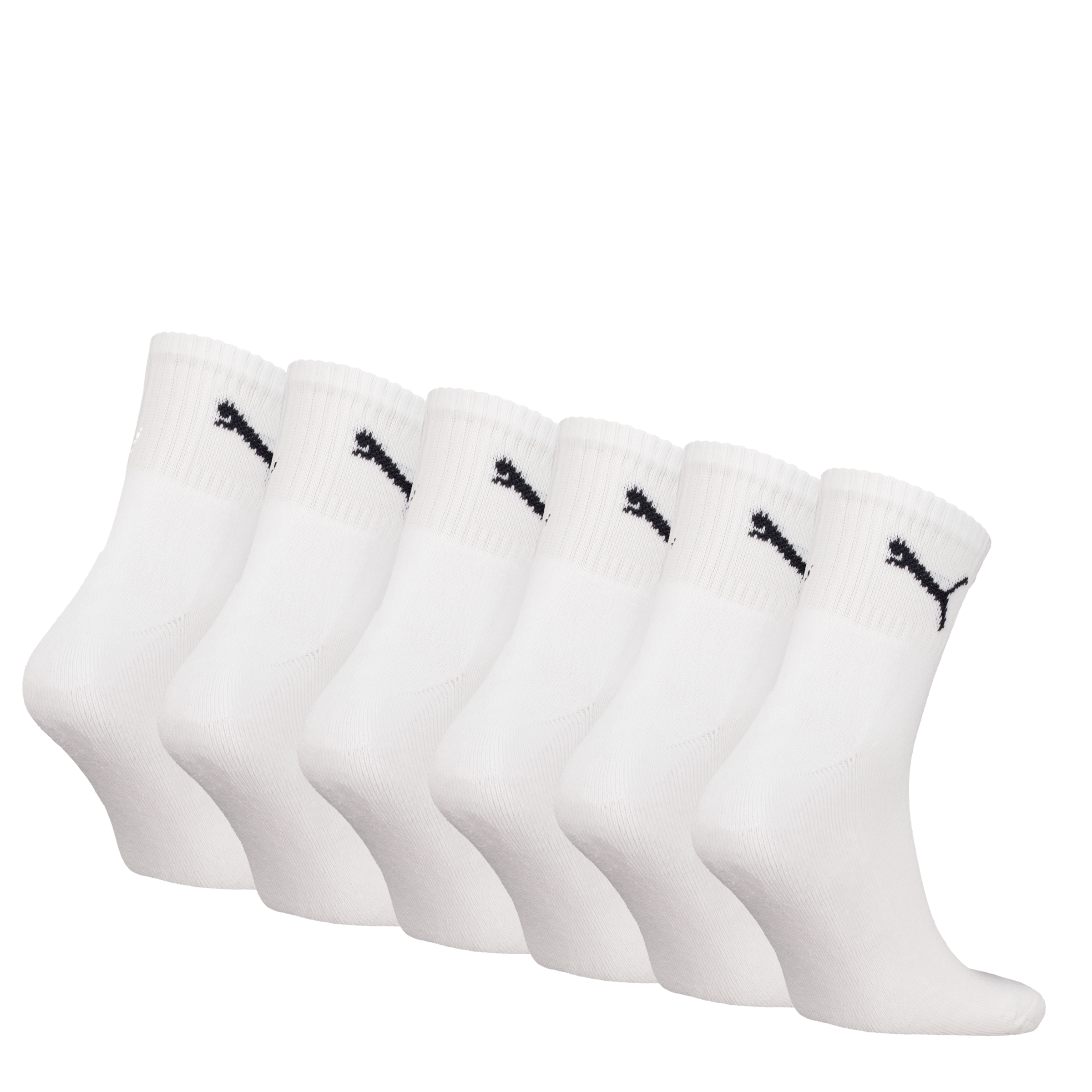 PUMA Socken »PUMA SHORT CREW 6P UNISEX ECOM«, (6 Paar), Gepolsterte Sohle für Stoßdämpfung und zusätzlichen Komfort