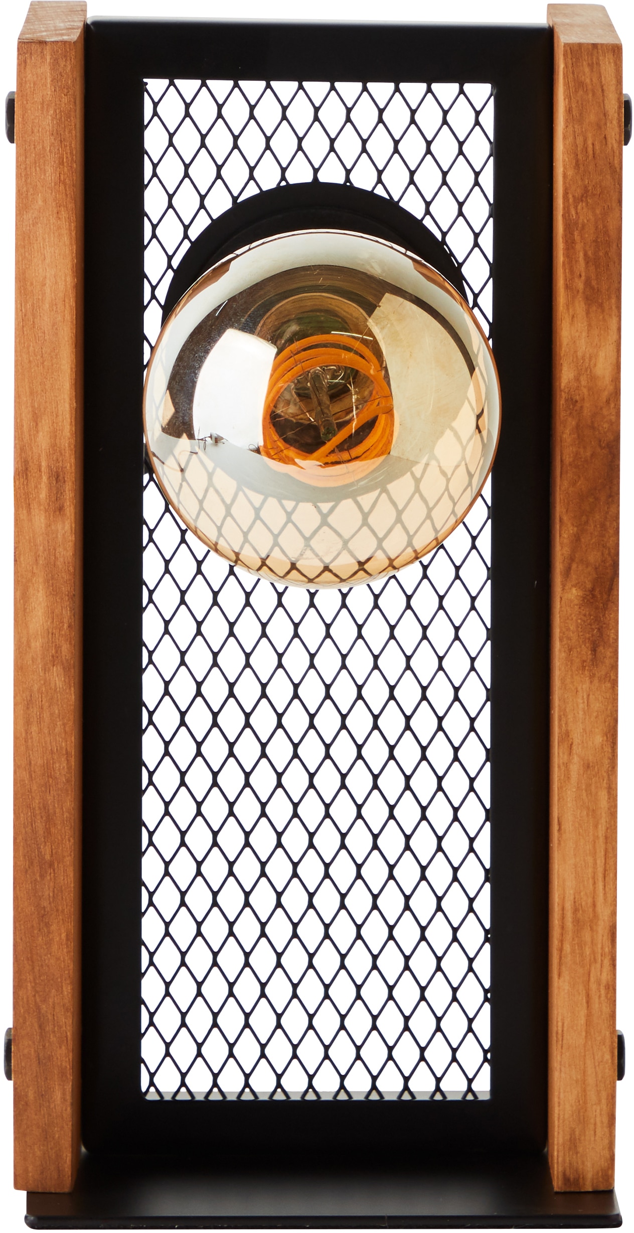 Brilliant Tischleuchte »Calandra« E27 1 Stk. 24 x 12 x 12 cm, E27, Metall/Holz, schwarz/holz