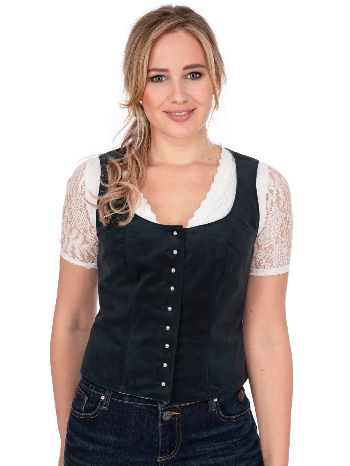 OS-Trachten Trachtenbluse »Mieder 453001-3060«