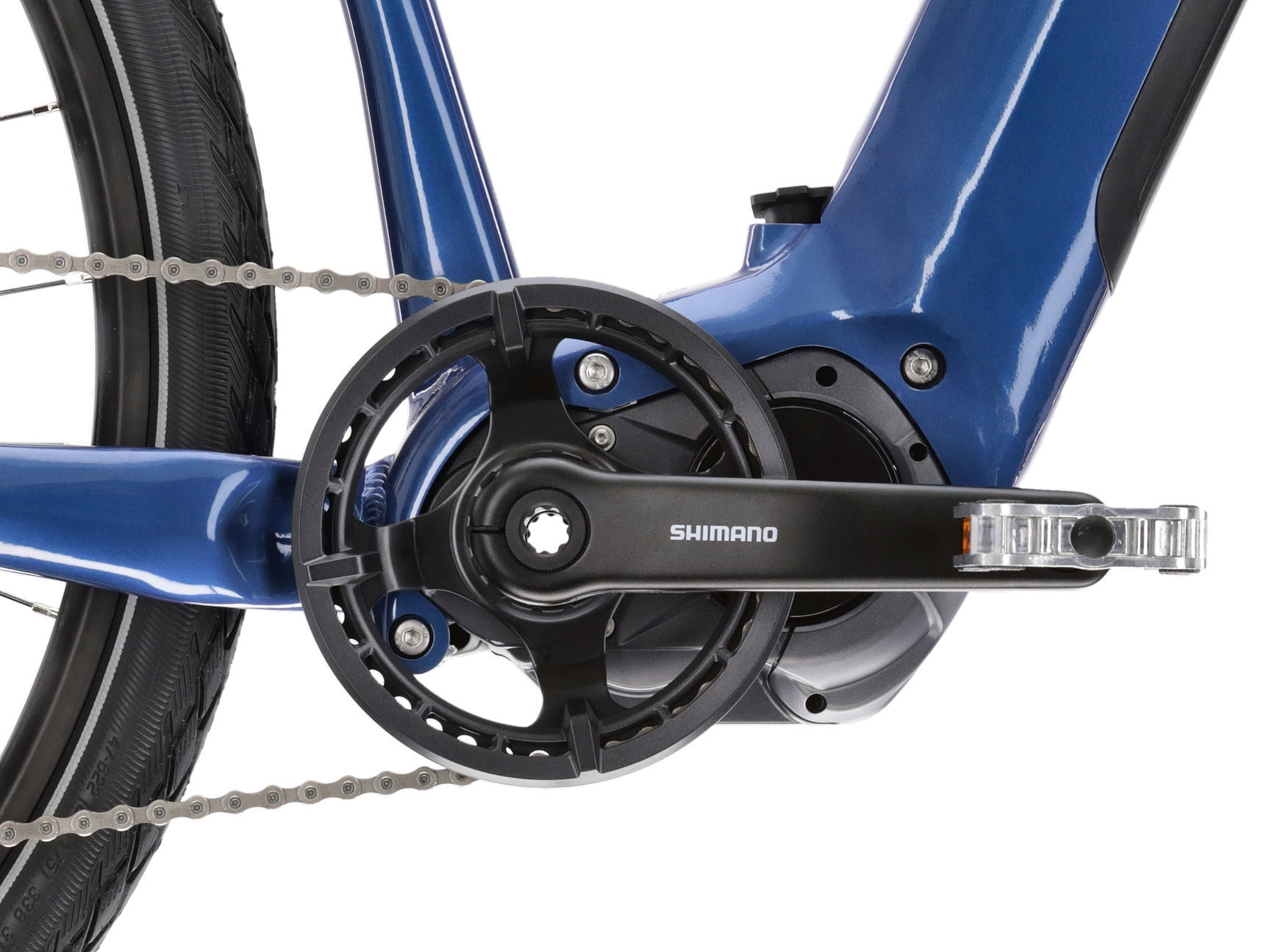 Kross E-Bike »E-Crossrad Evado Hybrid 6.0 28 Zoll blau«, 10 Gang, Shimano, DEORE XT T8000, Mittelmotor 250 W, Pedelec, Elektrofahrrad für Damen und Herren