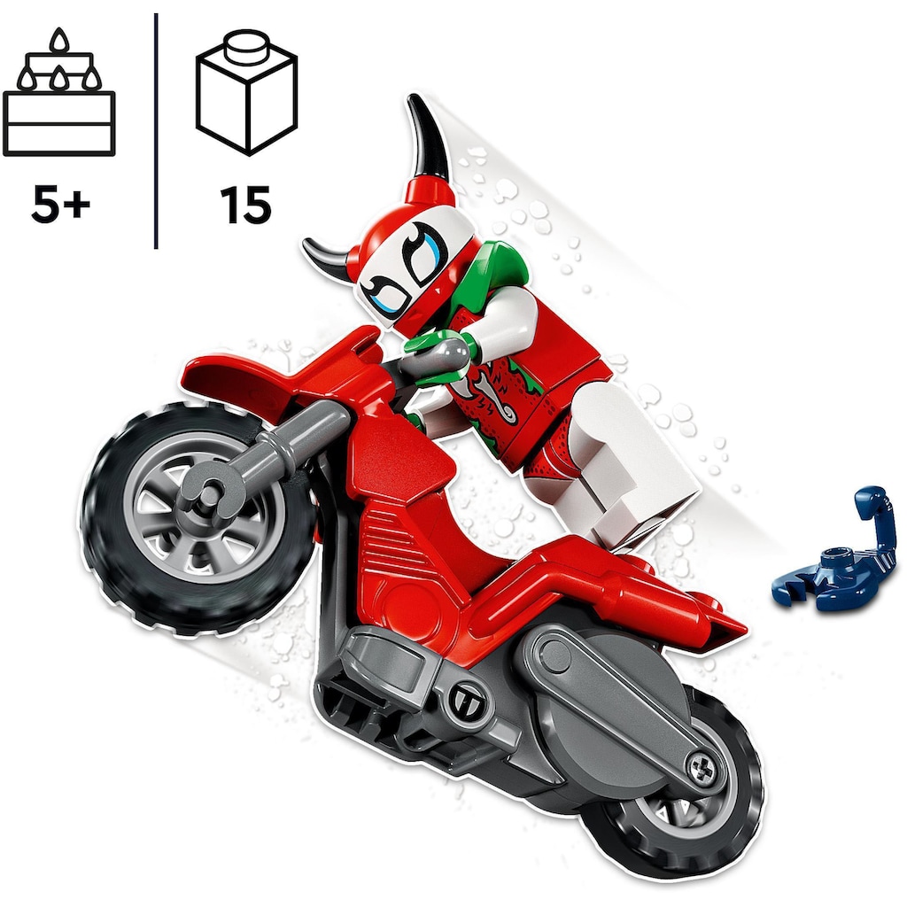 LEGO® Konstruktionsspielsteine »Skorpion-Stuntbike (60332), LEGO® City Stuntz«, (15 St.), Made in Europe