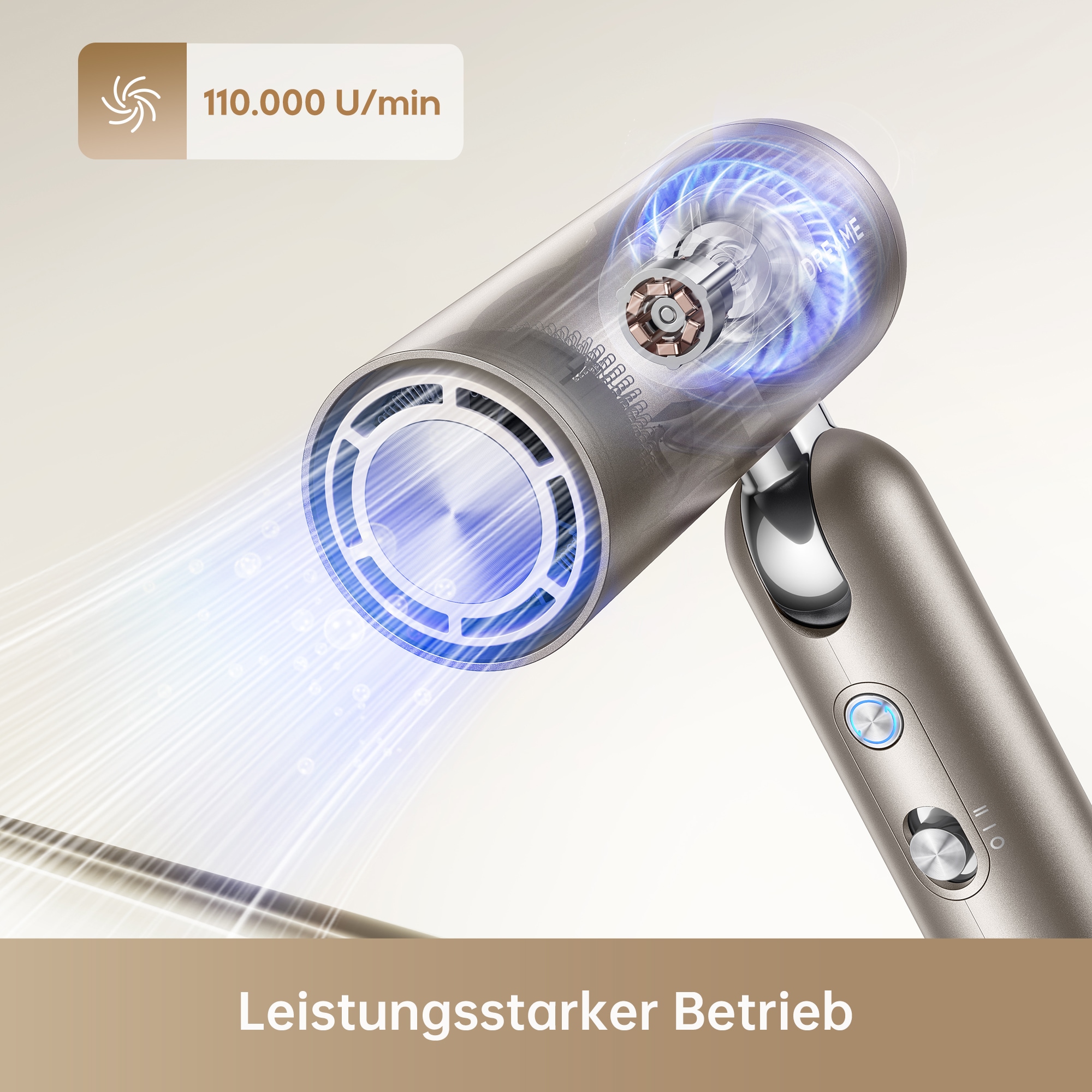 Dreame Haartrockner »Pocket Neo 2« 1.300 W 3 Aufsätze