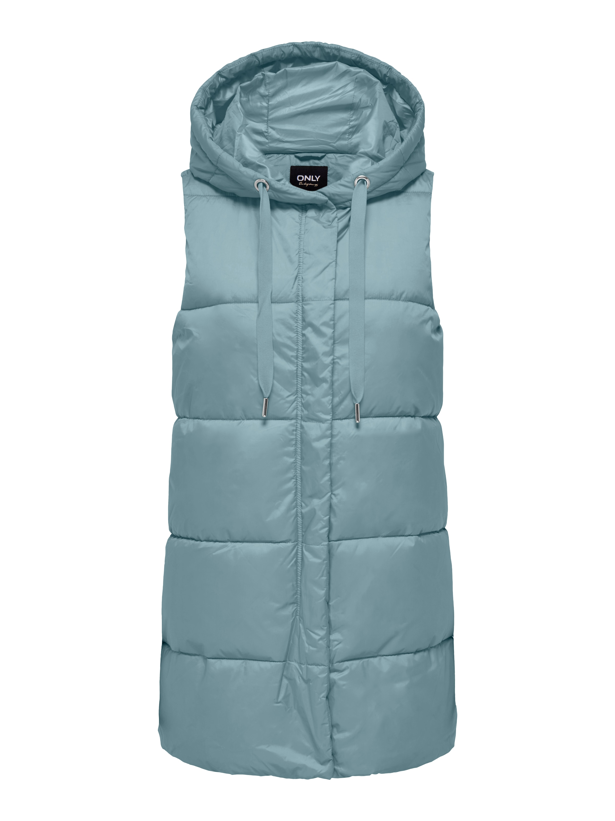 ONLY Steppweste »ONLASTA – Lange Steppweste mit Kapuze für kalte Tage« regular fit, modisch, Web, Polyester, Kapuze