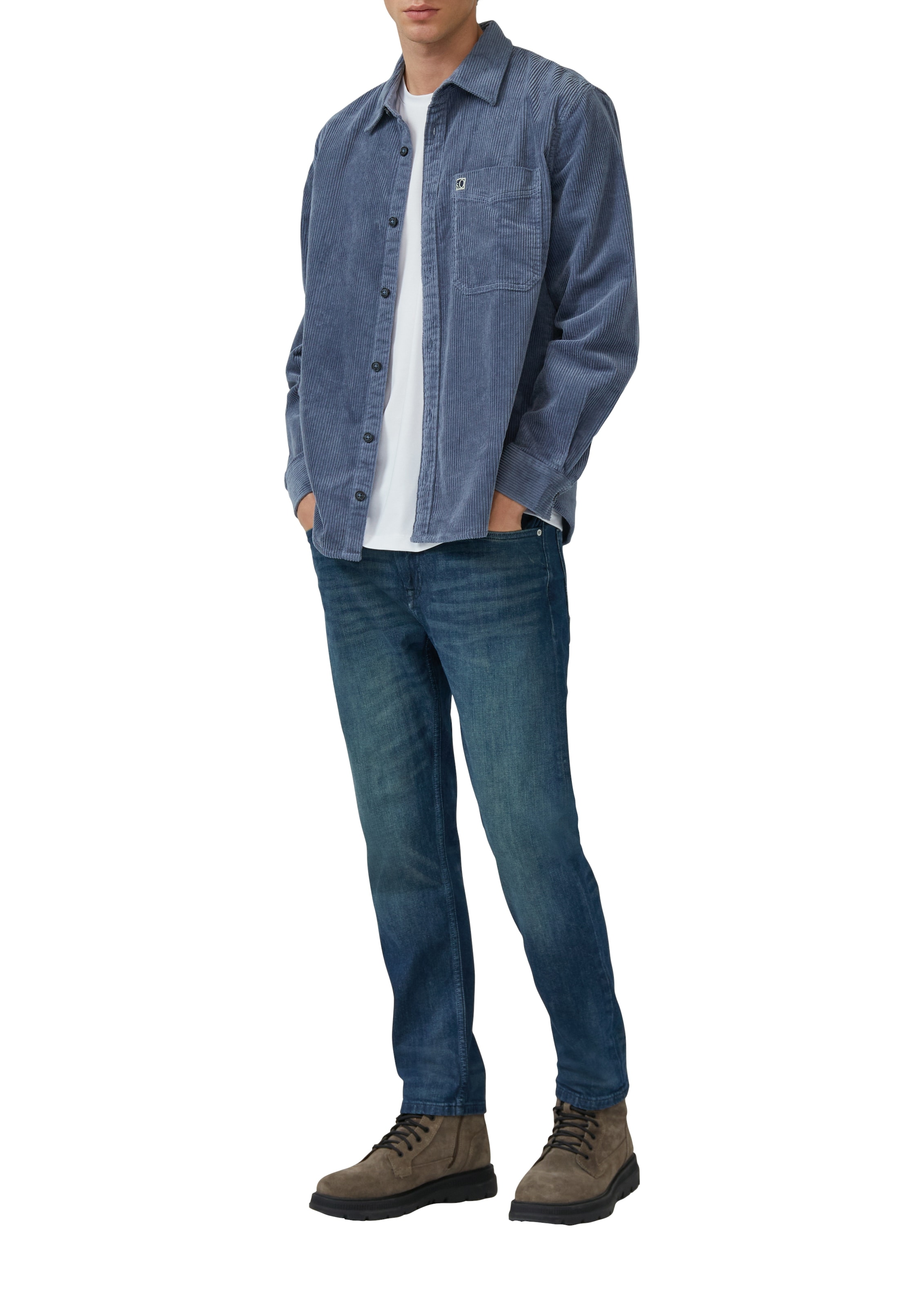 s.Oliver Langarmhemd »CORD« mit Brust Tasche