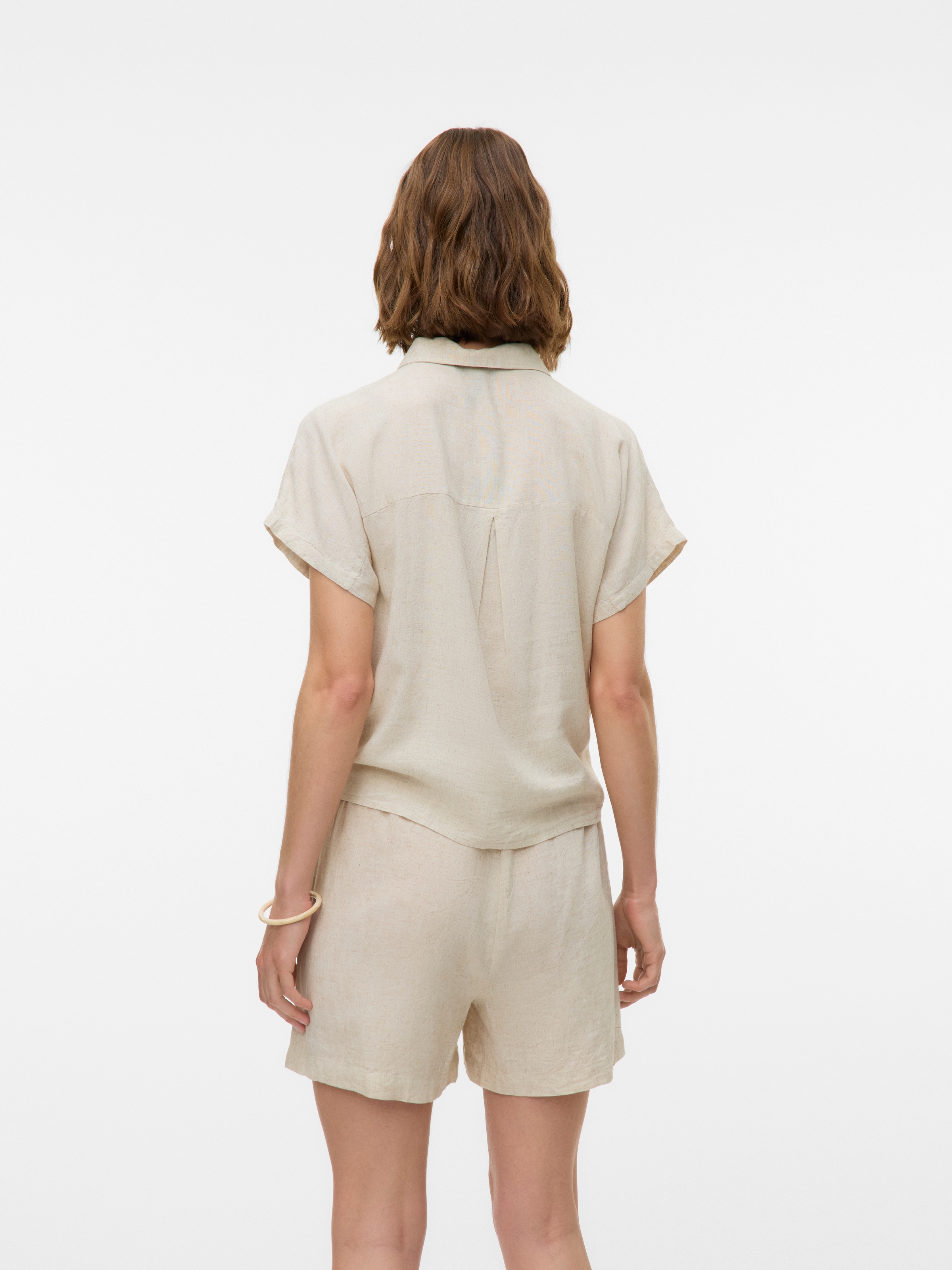 Vero Moda Kurzarmbluse »VMTHEA SS TIE SHIRT WVN NOOS«