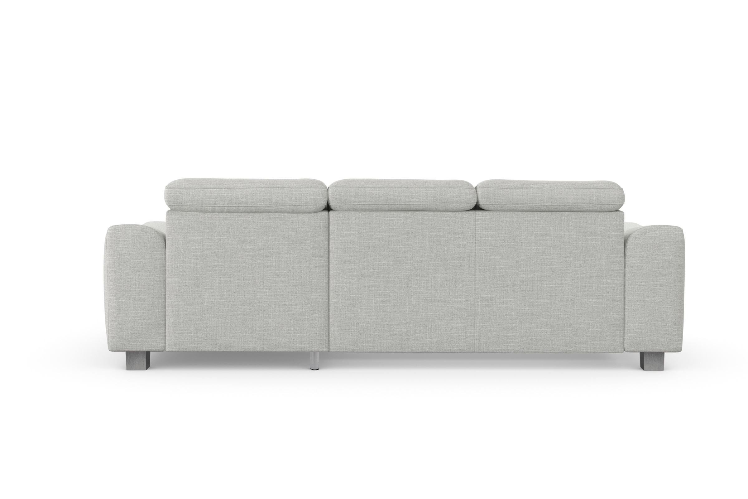 sit&more Ecksofa »Dundee L-Form«, mit Federkern und Edelstahlfüßen, wahlweise mit Kopfteilverstellung