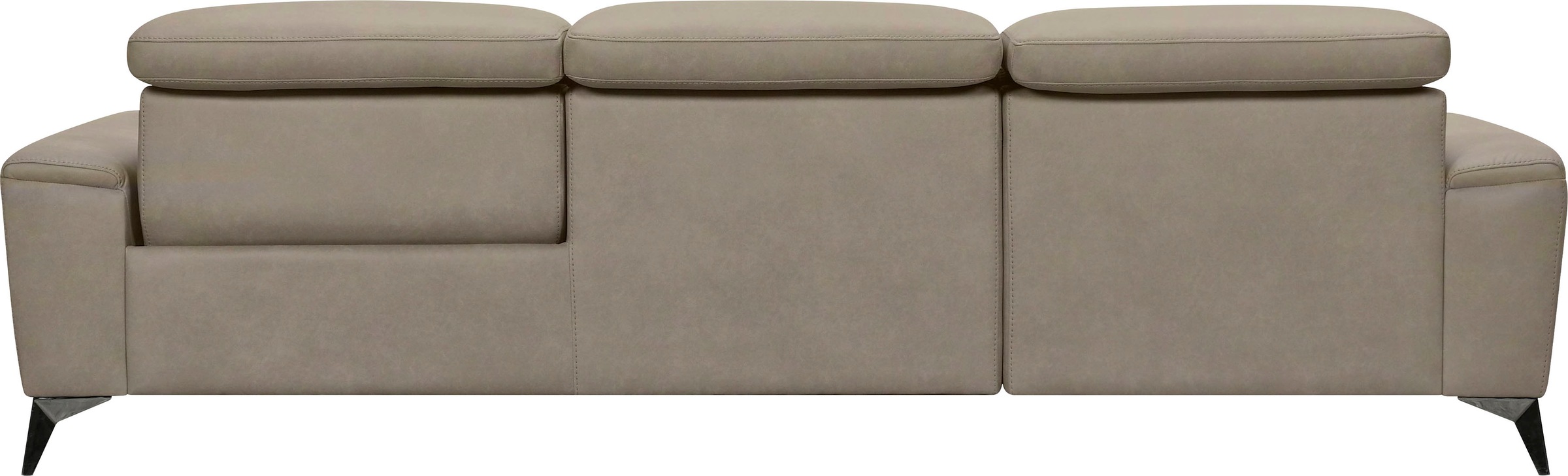 Places of Style Ecksofa »Theron, L-Form, 263 cm,«, elektrische Relaxfunktion, USB-Anschluss, manuelle Kopfteilverstellung