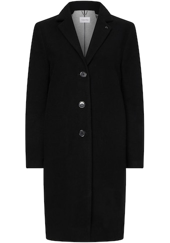 Calvin Klein Wollmantel »BONDED CROMBIE COAT«, mit Reversevers, Einreiher kaufen