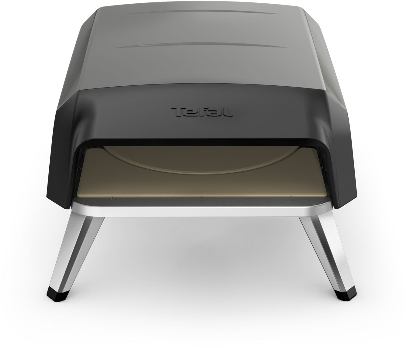 Tefal Pizzaofen »Pizza Pronto, kompakter Gaspizzaofen für Zuhause, schnelles Vorheizen«, 360° drehender Pizzastein, bis zu 400 °C, inkl. Pizzaschaufel, JM4130