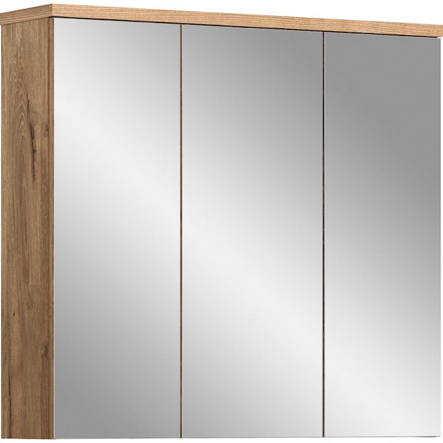 welltime Badezimmerspiegelschrank »Dolo«, (1 St.), Badmöbel, 3 Spiegeltüren,  Breite 80 cm online kaufen | mit 3 Jahren XXL Garantie
