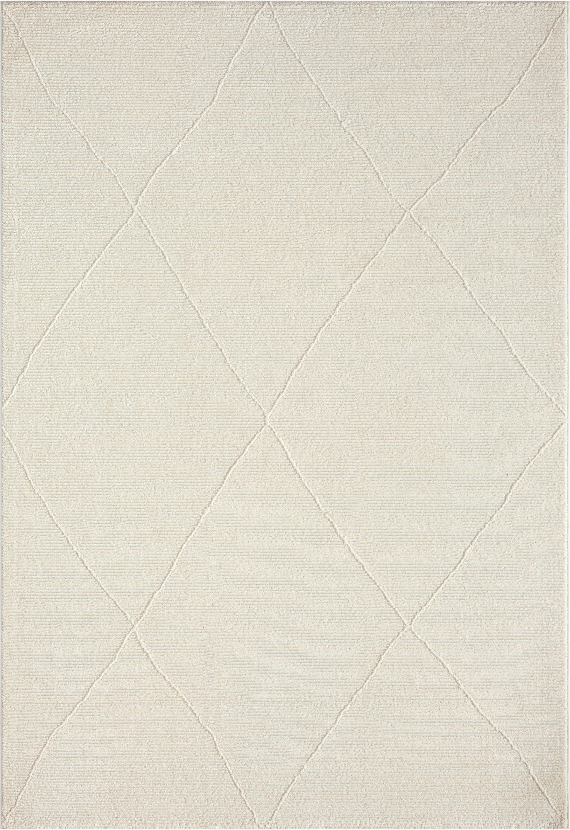 merinos Teppich »Sign rechteckig, online Polyester, 100% Wohnzimmer recyceltem Hoch kaufen Tief 1903«, Struktur, Raute