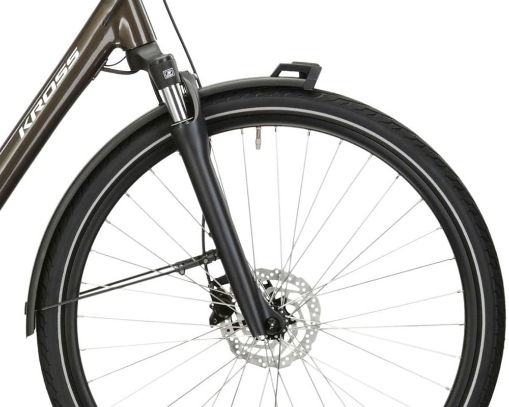 Kross E-Bike »E-Citybike Sentio Hybrid 3.0 28 Zoll braun«, 7 Gang, Shimano, DEORE T6000, Mittelmotor 250 W, Pedelec, Elektrofahrrad für Damen und Herren