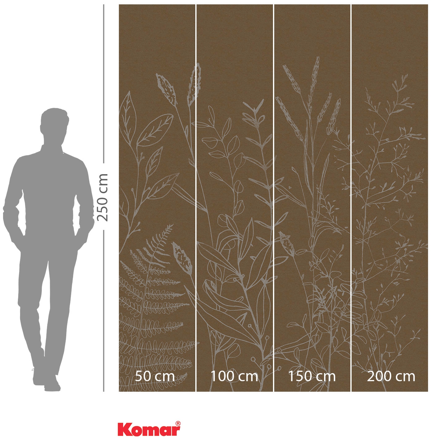 Komar Vliestapete »Digitaldruck Vlies -  Herbs Garden - Größe 200 x 250 cm« bedruckt glatt Wohnzimmer, Schlafzimmer