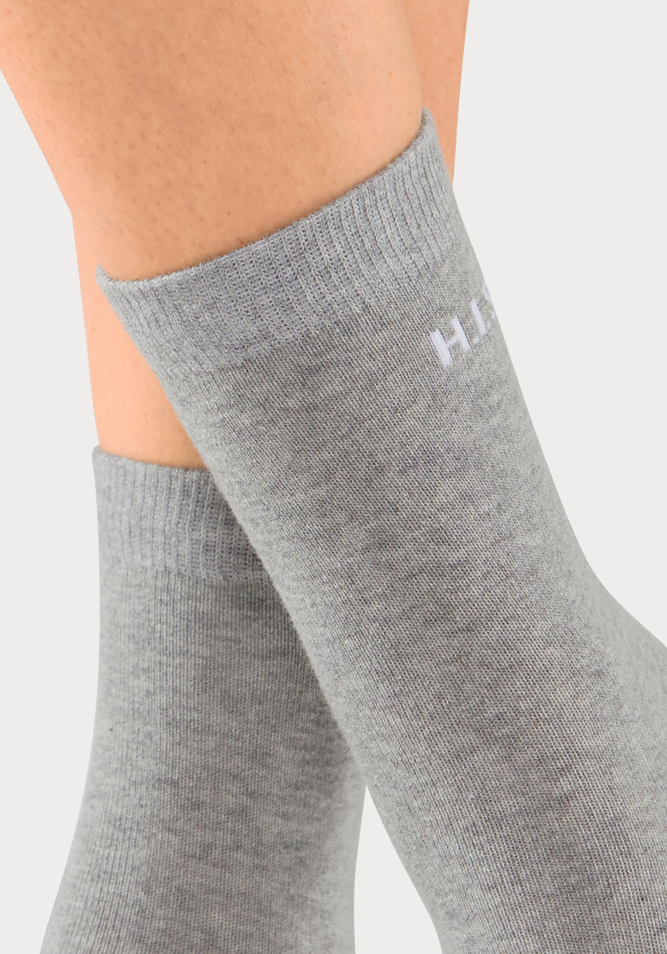 H.I.S Socken, (Packung, 16 Paar), mit eingestricktem Markenlogo
