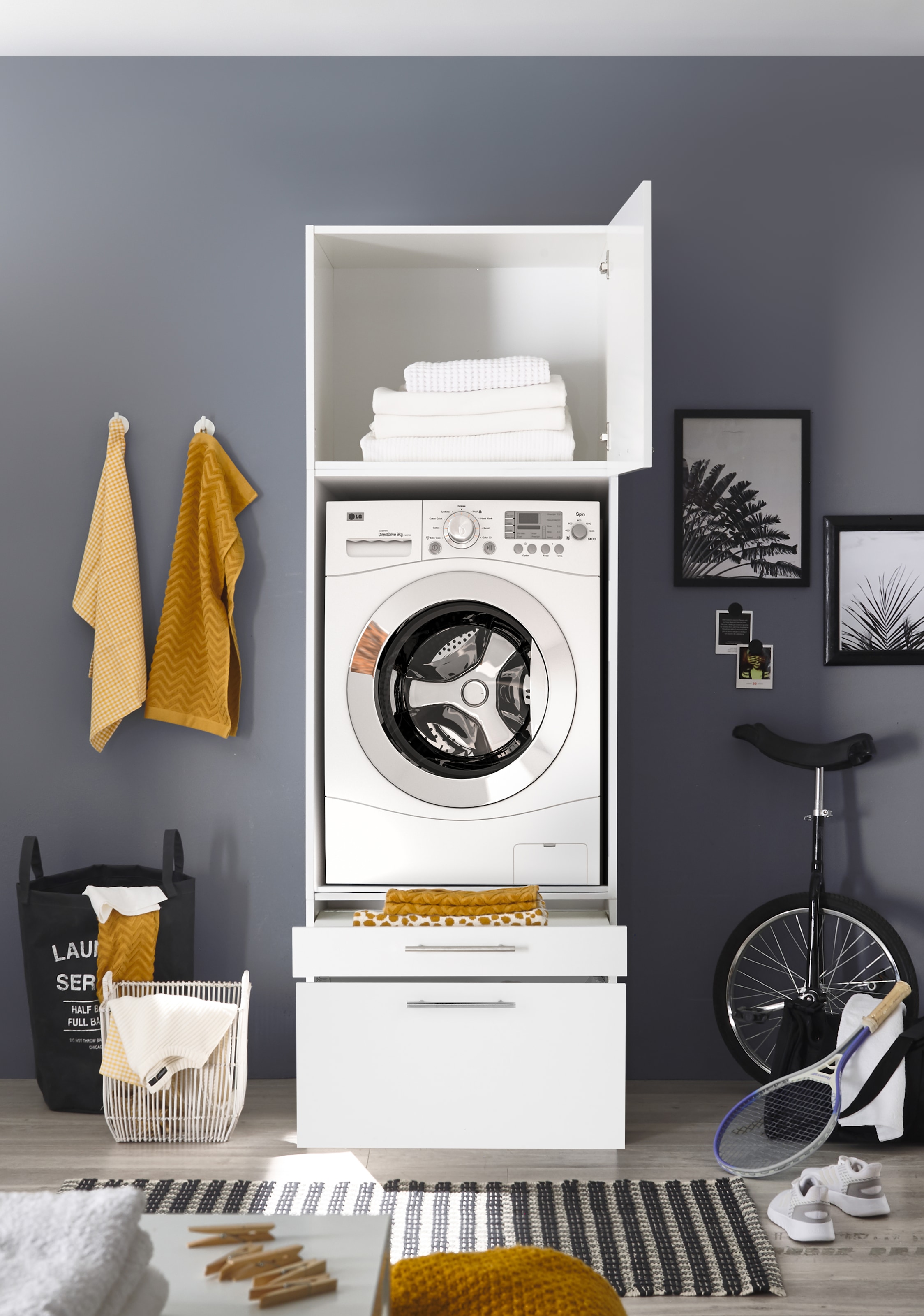 RESPEKTA Waschmaschinenumbauschrank »Clara« (B x T x H) 67,4 x 67,6 cm x 200 cm