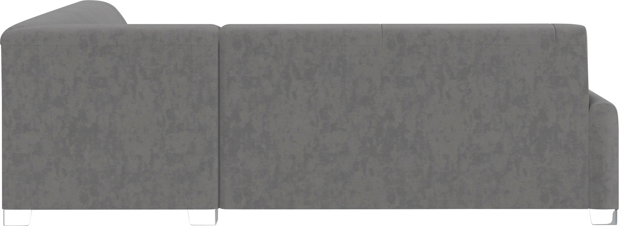 DOMO collection Ecksofa »Anzio in kubischer Formensprache, flache Armlehnen, L-Form«, Wahlweise mit Bettfunktion und Federkern für hohen Sitzkomfort