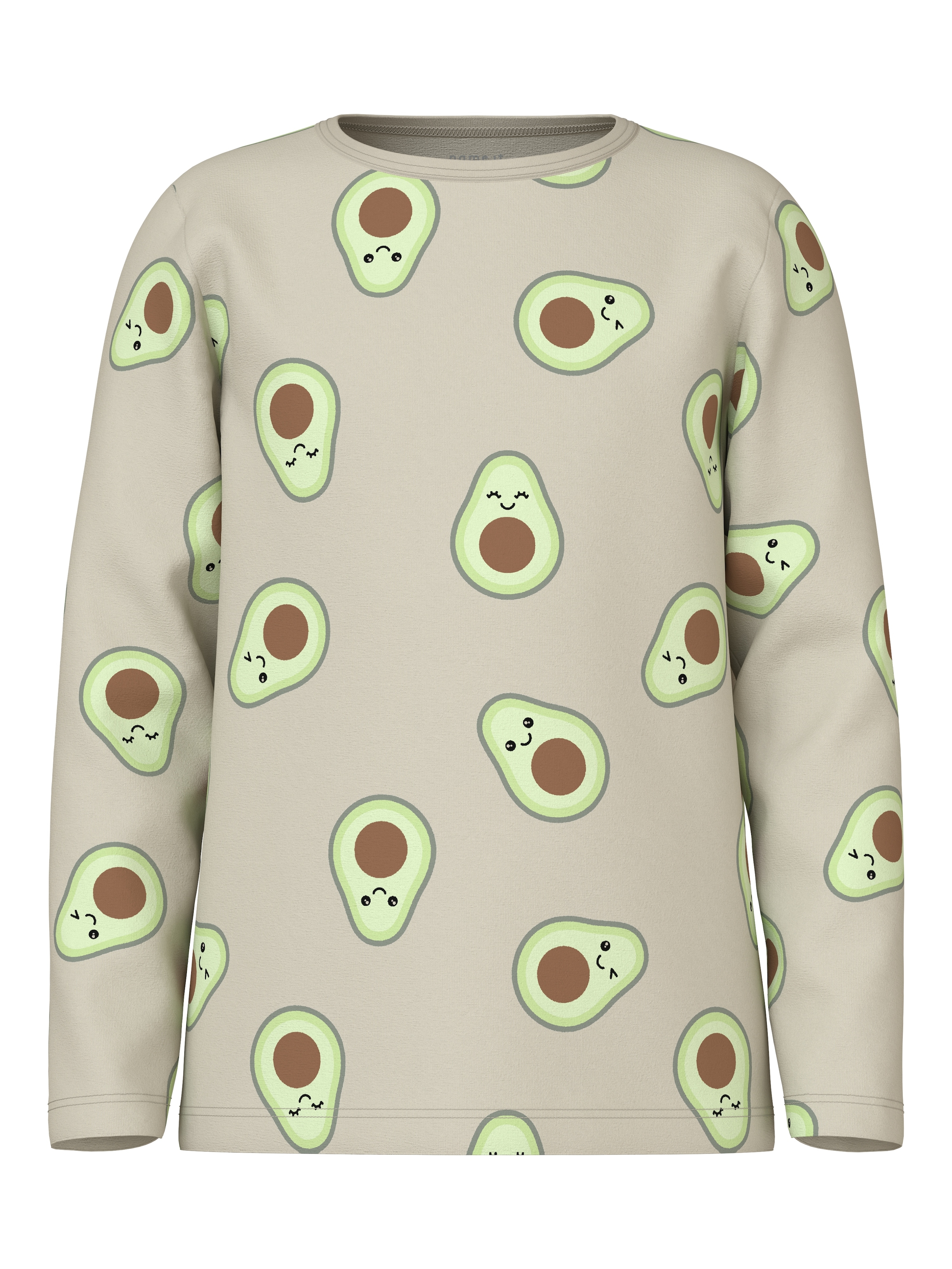 Name It Schlafanzug »NKFNIGHTSET OATMEAL AVOCADO NOOS« Set, 2 tlg. im lustigen Avocado-Alloverprint