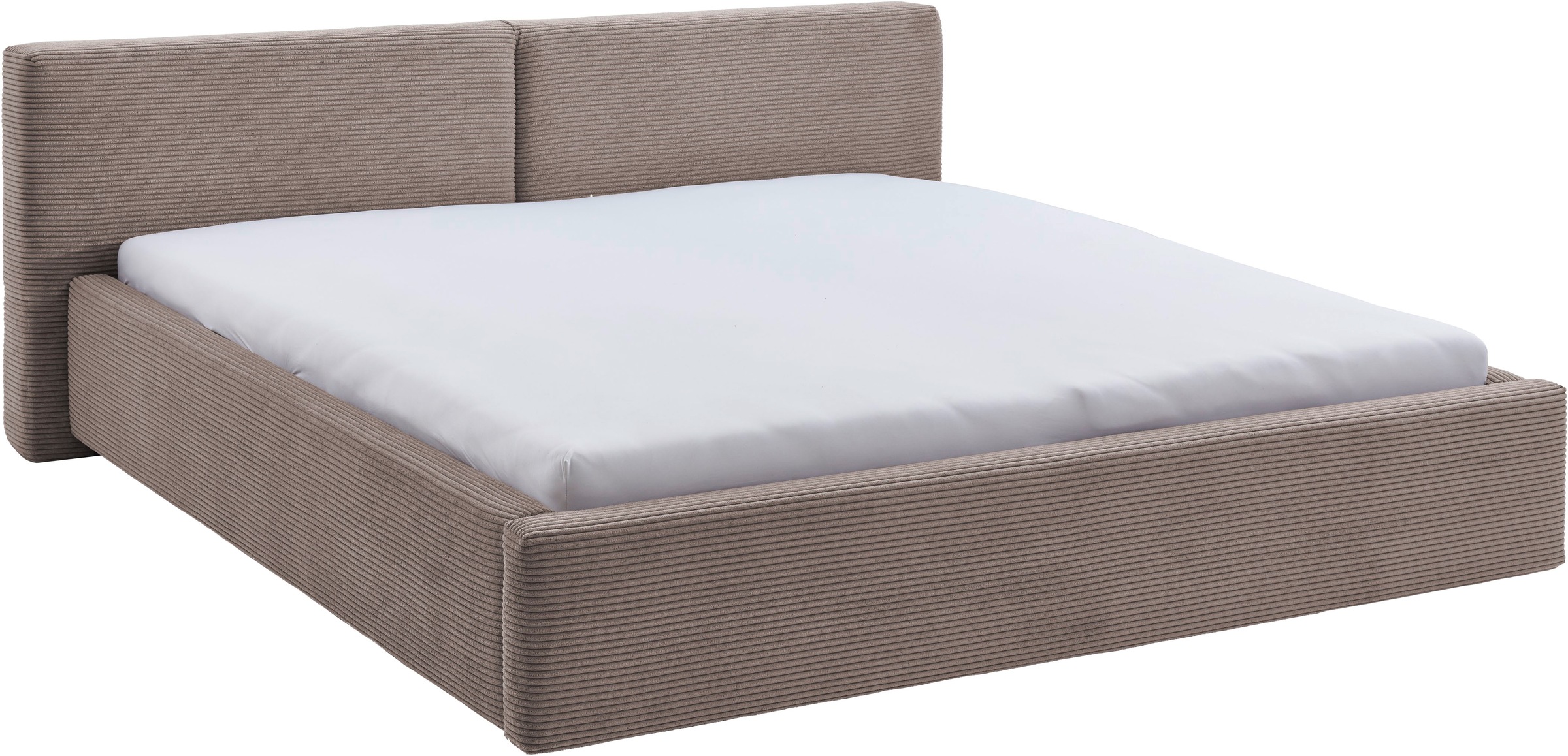 meise.möbel Polsterbett »Cube wahlweise mit Matratze und Bettkasten«, extra flaches Kopfteil, erhältlich in den Breiten 140cm, 160cm & 180cm