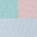blau, rosé, mint