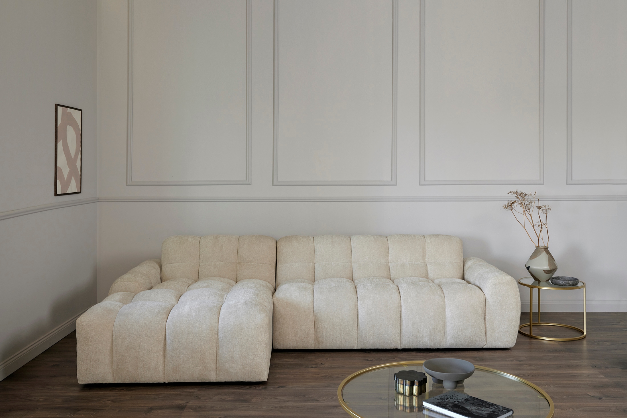 Jahnke Ecksofa »RELAX BUBBLE CORNER« Platz für bis zu 5 Personen,Taschenfederkernpolsterung,L-Form,B:305 cm