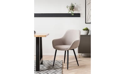 MCA furniture Esszimmerstuhl »Mecana«, (Set), 2 St., 2er Set Materialmix, Stuhl  360° drehbar mit Nivellierung, bis 120 kg auf Raten bestellen
