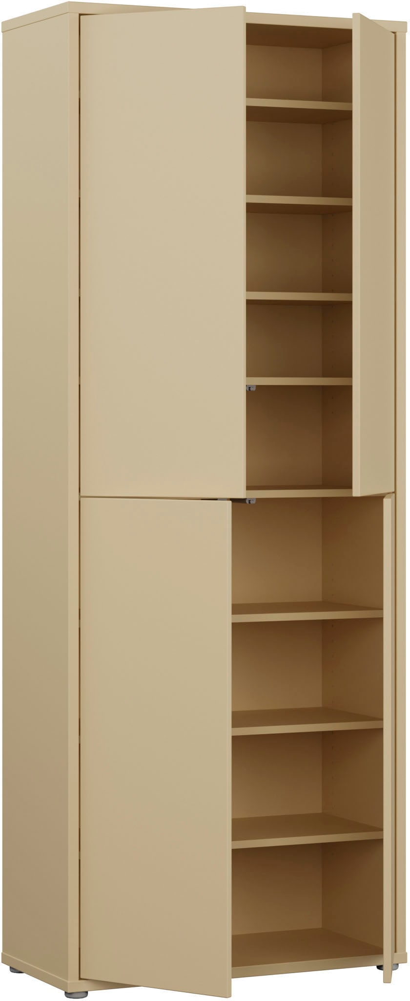 FORTE Schuhschrank »Alice Springs, Schuhschrank, Höhe 191,9 cm, 4 Türen, viel Platz« B/H/T 74,5/191,9/34,9 cm,  Stauraumschrank, Mehrzweckschrank, Breite 74,5 cm, mit 8 Böden