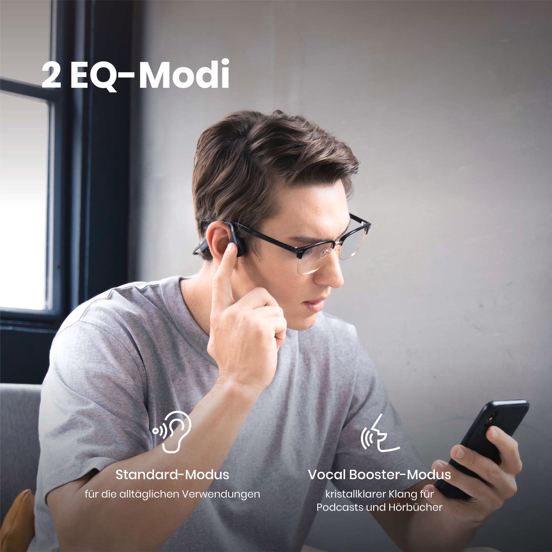 Shokz Open-Ear-Kopfhörer »OpenMove + Cooling Towel«