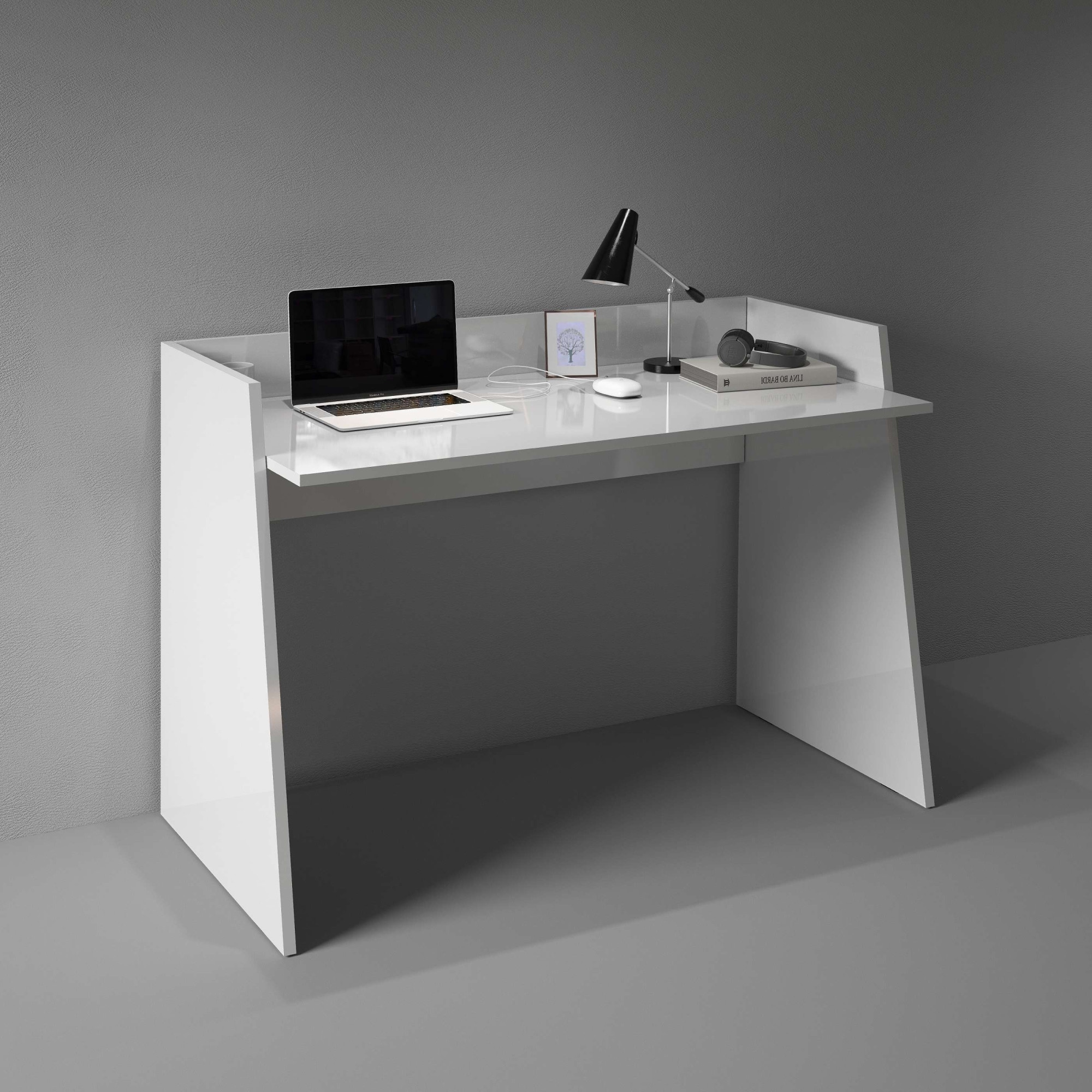 INOSIGN Schreibtisch »Vega, Schreibtisch, kleiner Computertisch, Bürotisch für Büro«, (1 St.), mit 2 Diagonalseit, Arbeitsplatte Breite 100 cm