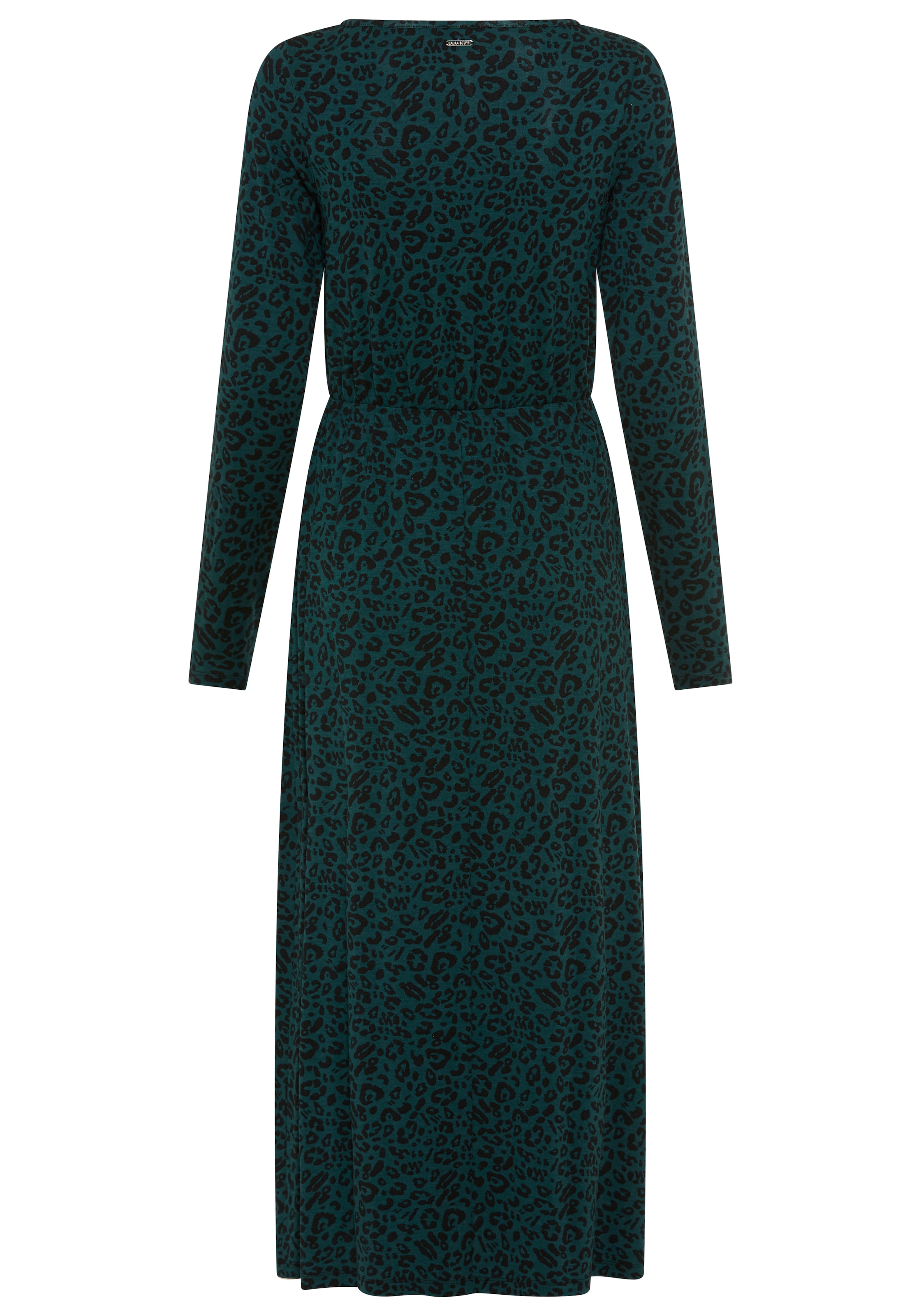 Laura Scott Jerseykleid in Midilänge, aus elastischer Viskosemischung, mit Allover-Druck