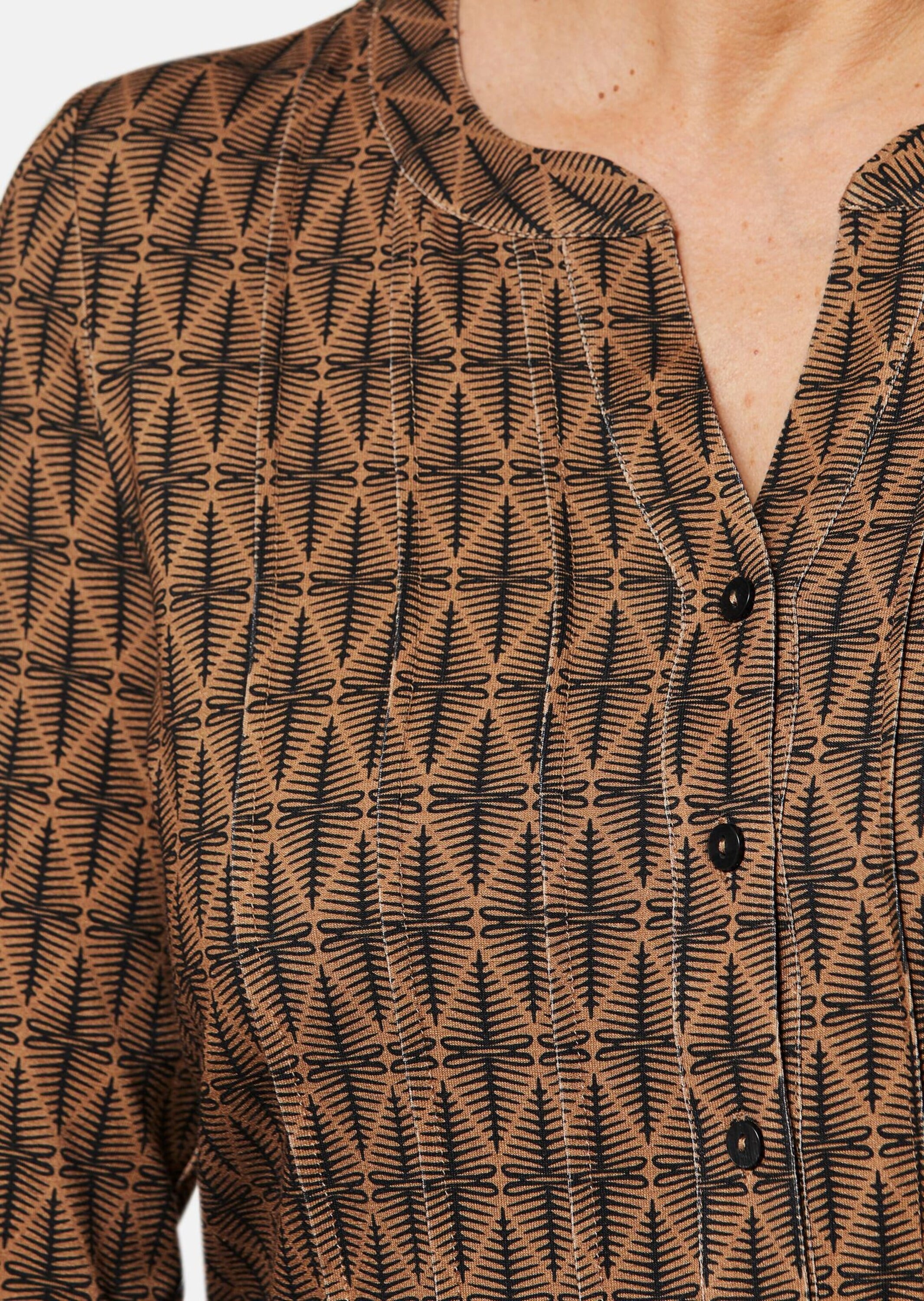 GOLDNER Print-Shirt »Drucktunika-Shirt Figurschmeichelndes Drucktunika-Shirt«