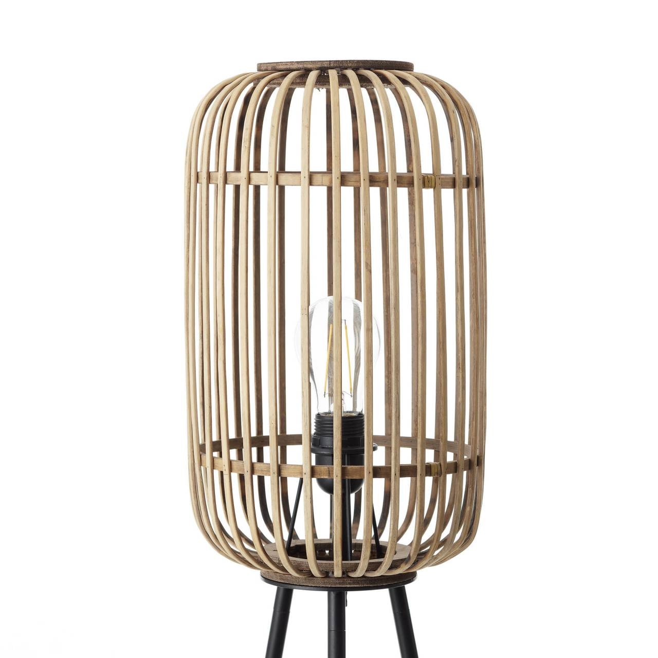 Brilliant Stehlampe »Woodrow«, 1 online mit Bambus/Metall, Dreibein, XXL Jahren 45 E27, cm, cm | hellbraun/schwarz 3 Höhe, kaufen Ã˜ flammig-flammig, Garantie 130