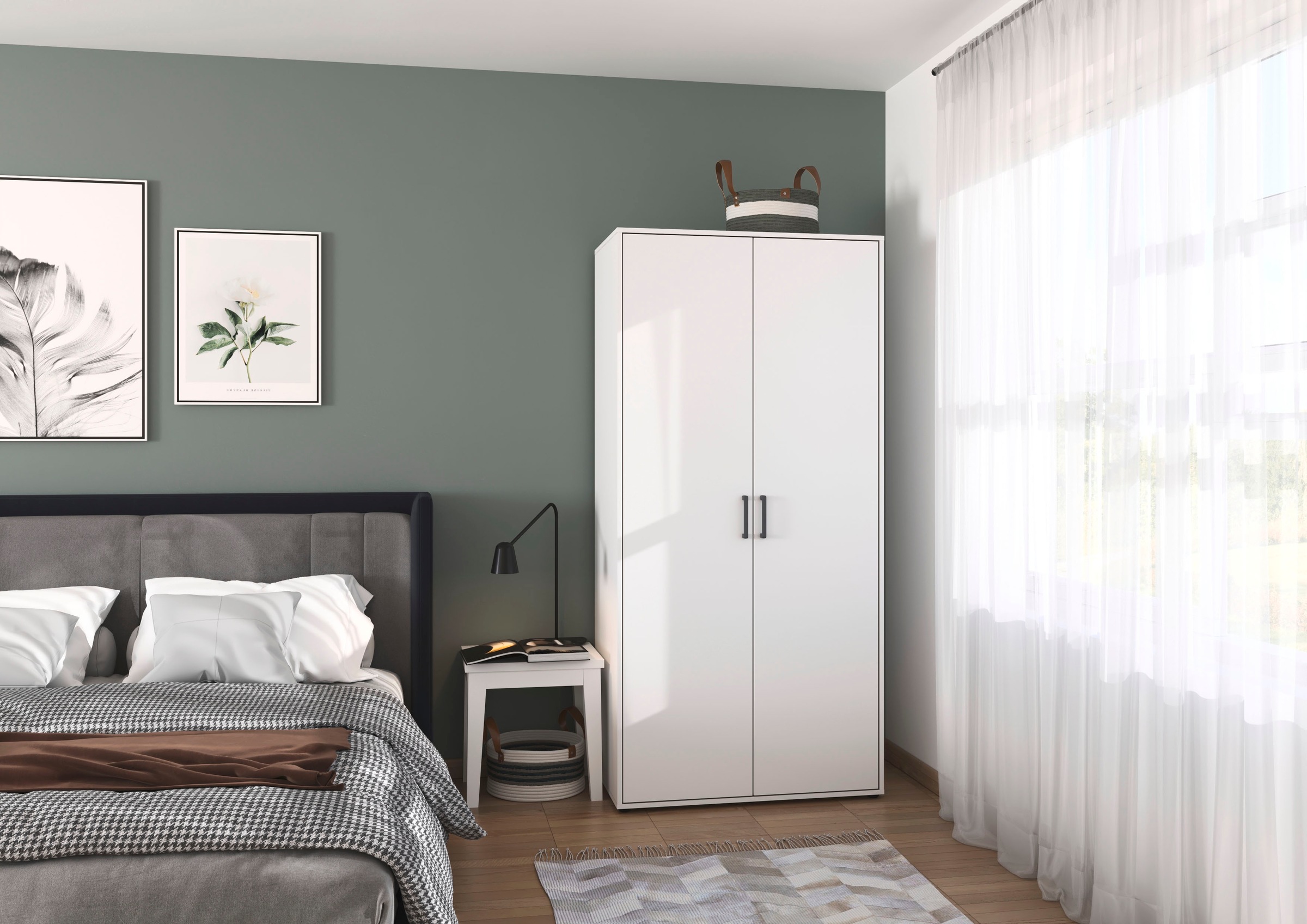 rauch Kleiderschrank »VOYAGER Garderobe Wäscheschrank TOPSELLER Schlafzimmer« in 3 verschiedenen Ausstattungen BASIC/CLASSIC/PREMIUM,  mit 2 modernen Griffvarianten, viel Stauraum MADE IN GERMANY