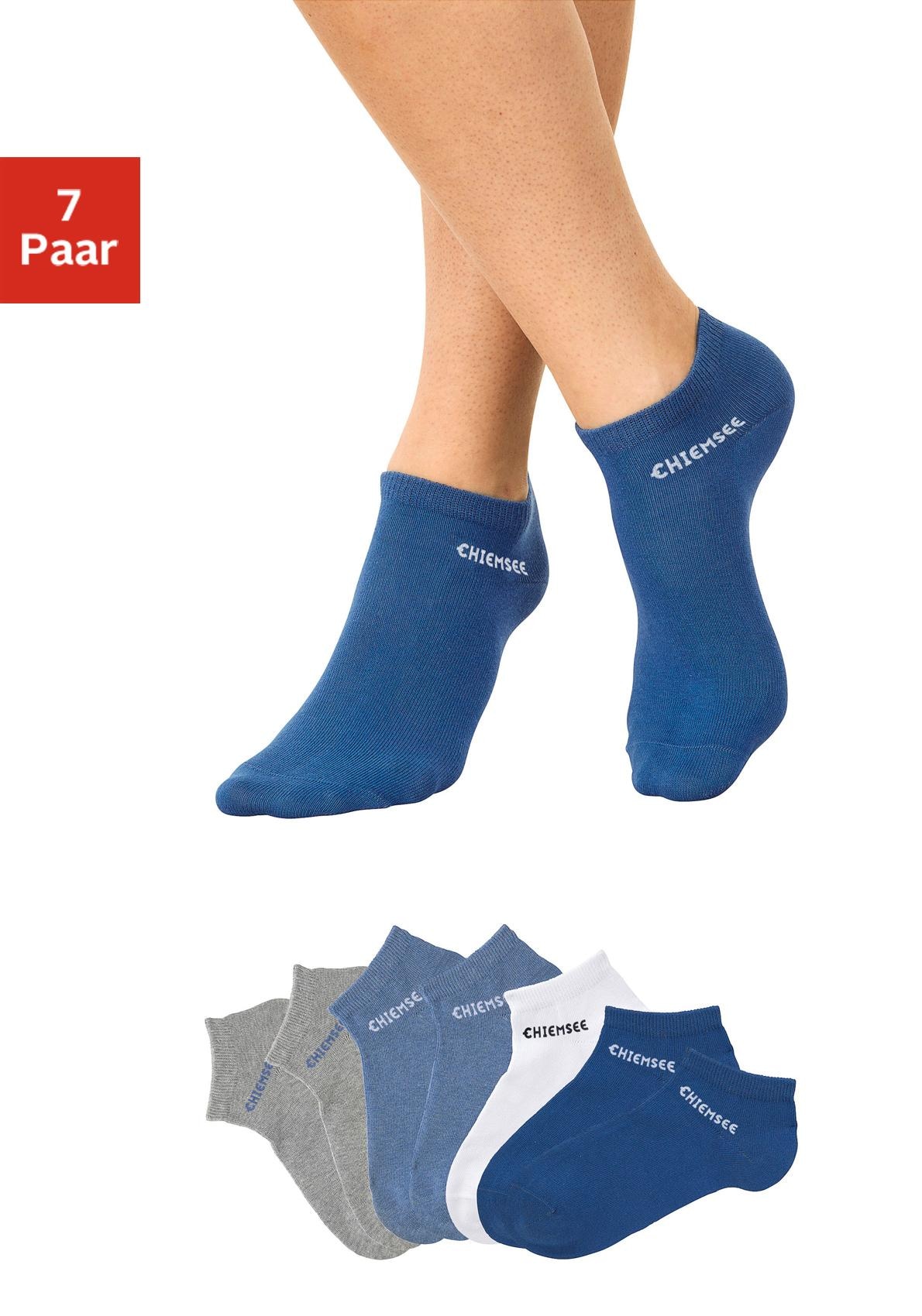 Chiemsee Sneakersocken, (7 Paar), ♕ eingestricktem Schriftzug mit bei