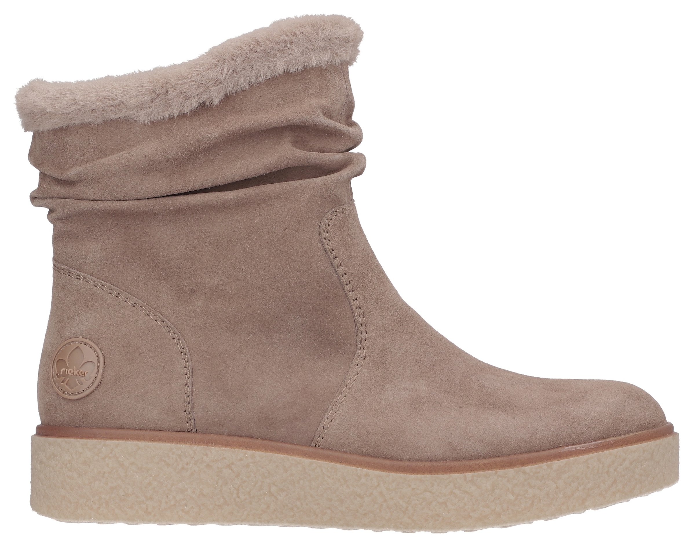 Rieker Winterboots, Stiefelette, slouchy Schaft, mit Innenreißverschluss